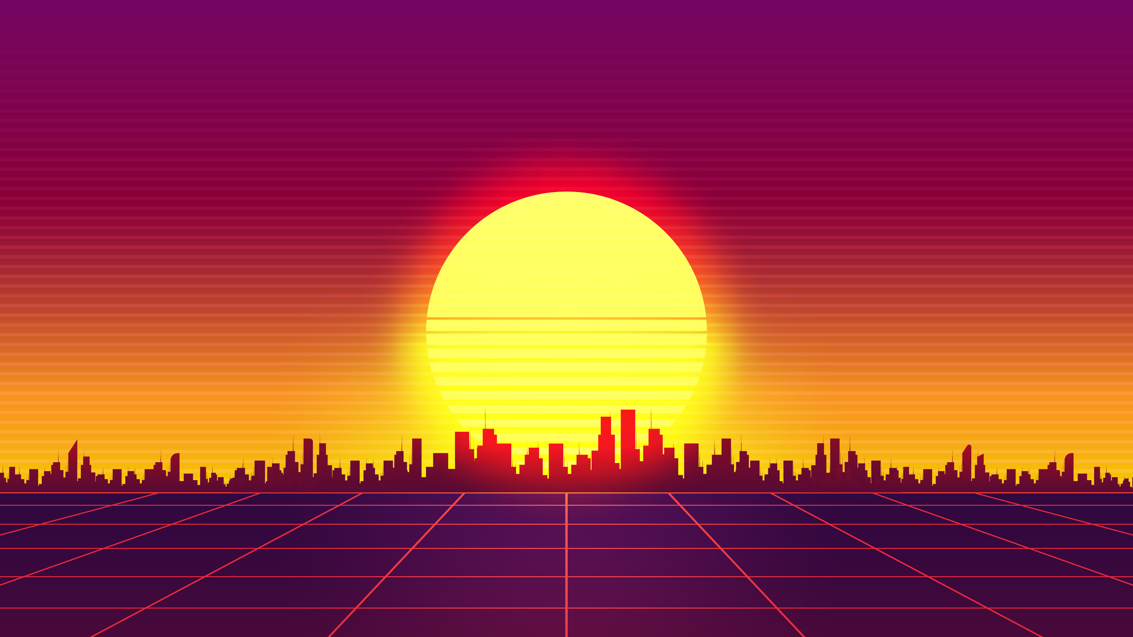 Beach Retro Wave Wallpapers