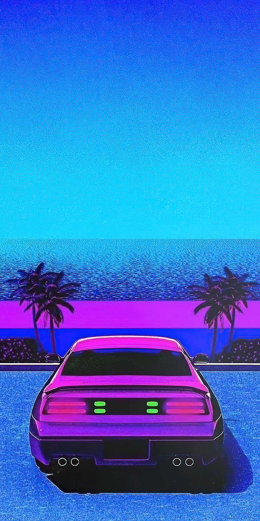 Beach Retro Wave Wallpapers