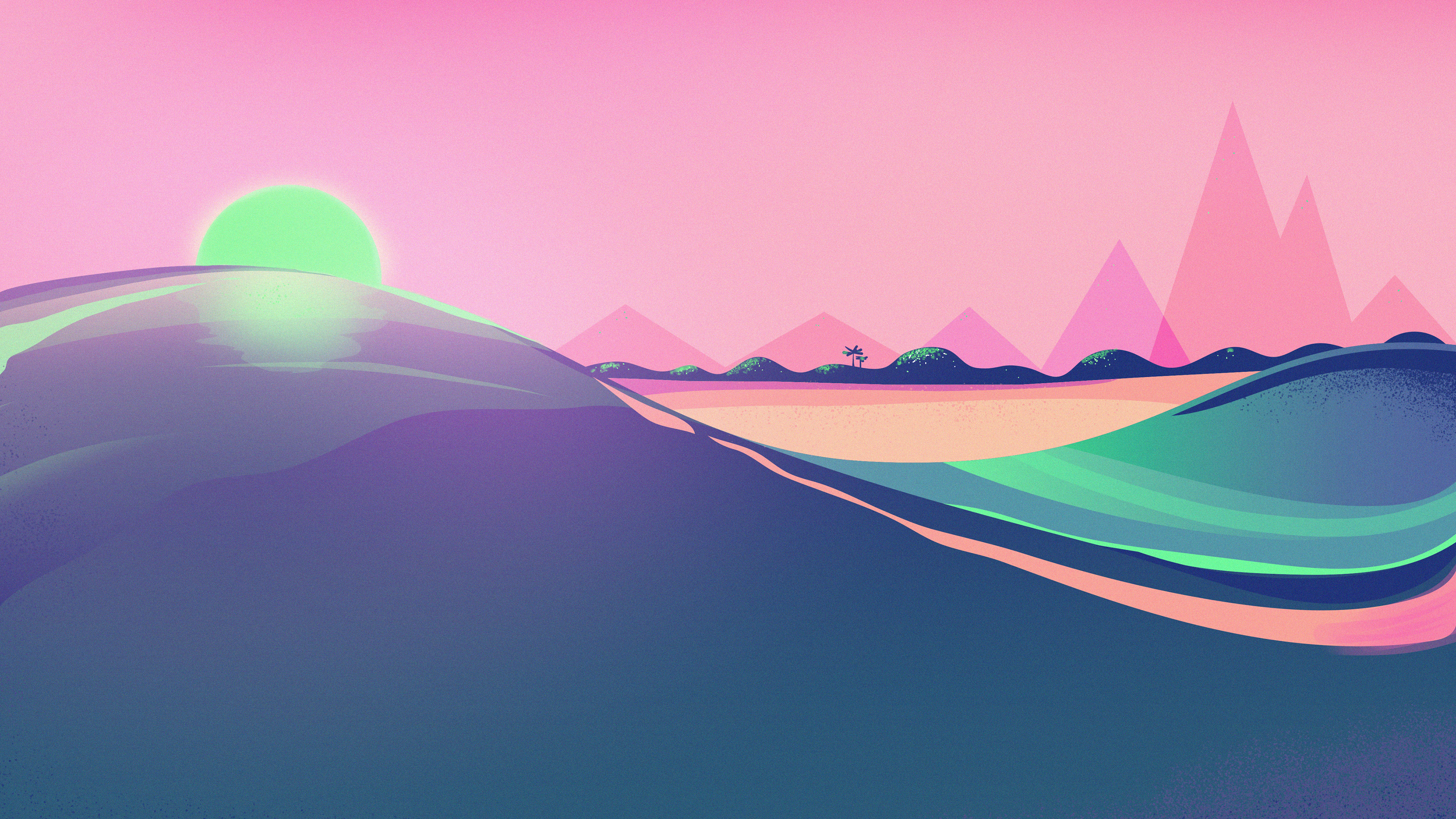 Beach Retro Wave Wallpapers