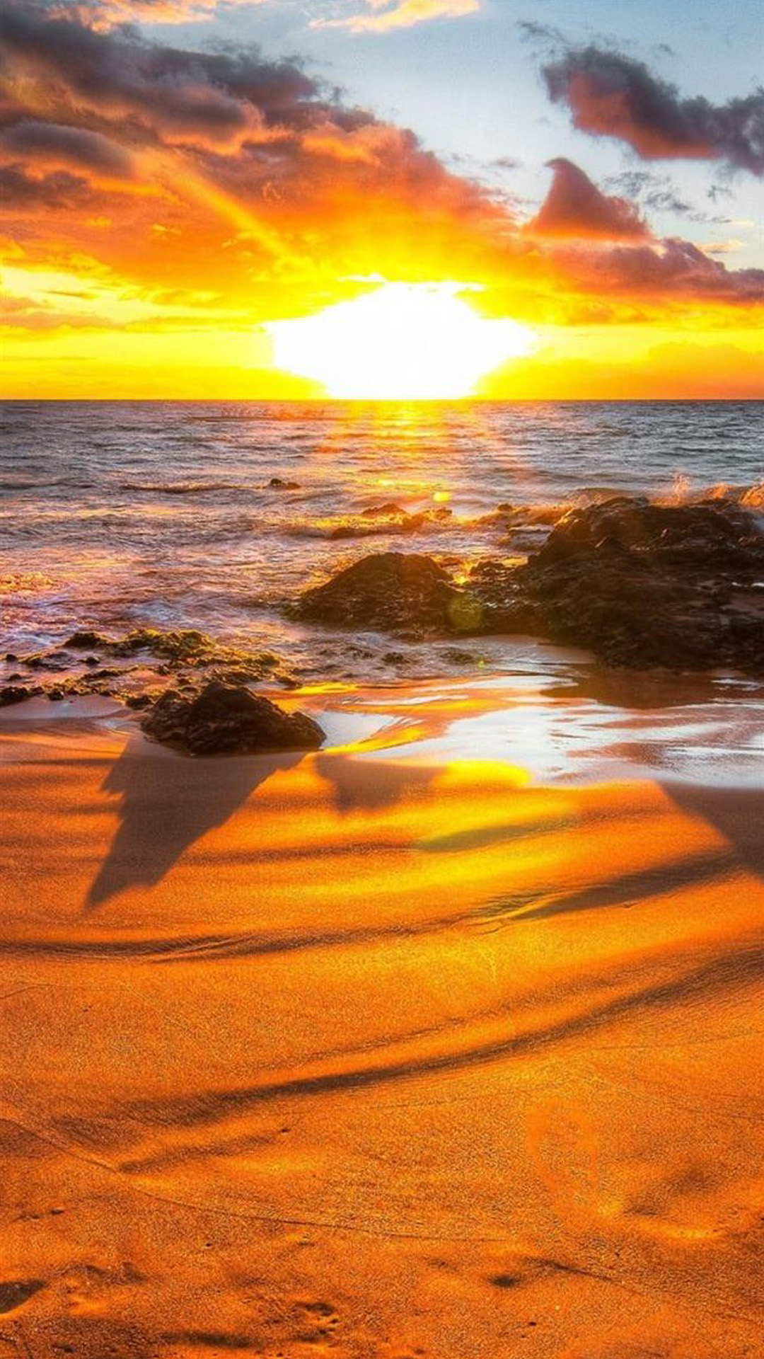 Beach Sunset Phone Wallpapers