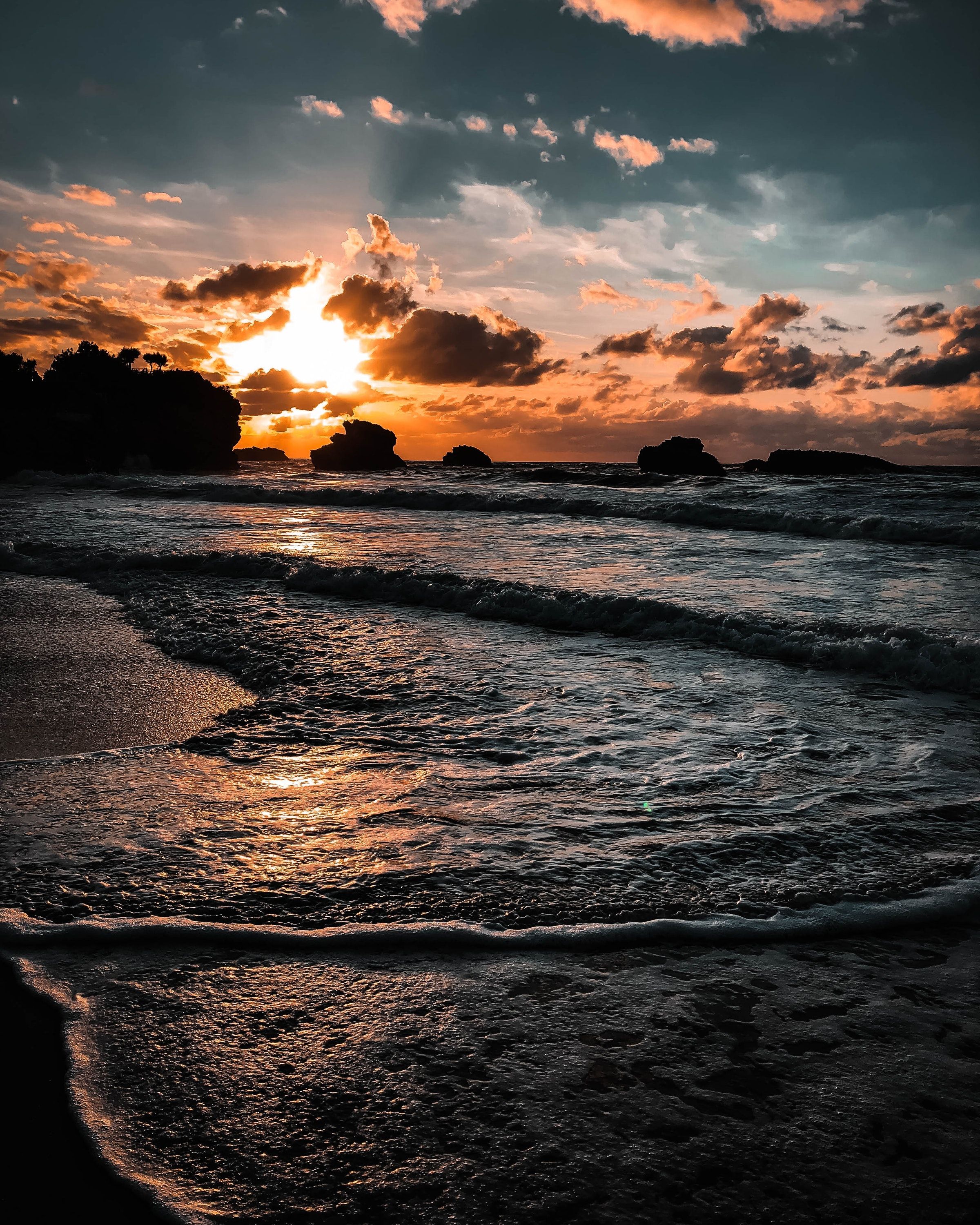 Beach Sunset Phone Wallpapers