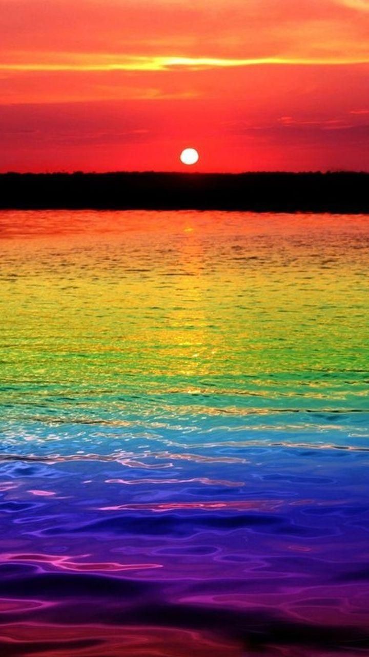 Beach Sunset Rainbow Wallpapers