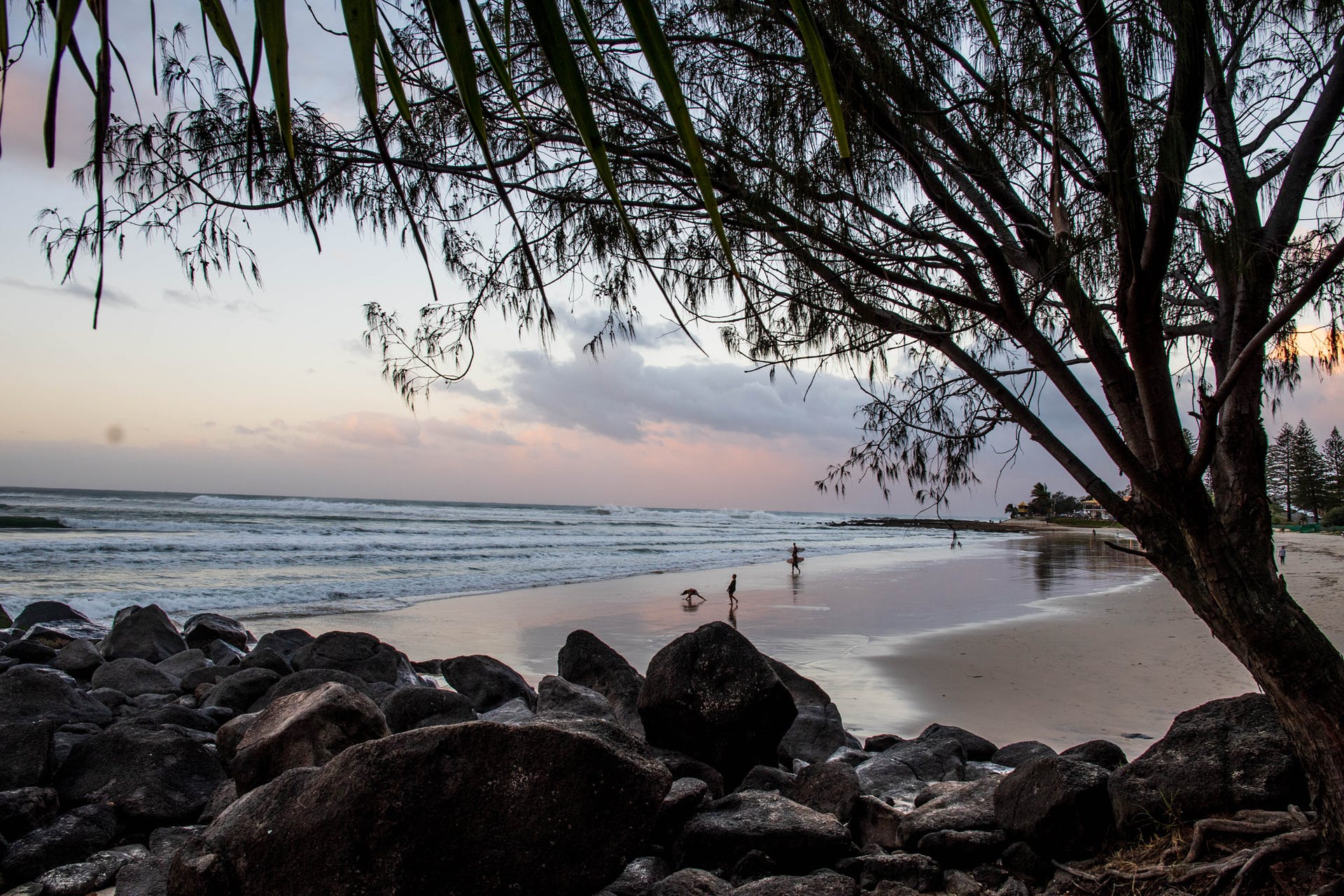 Beach Sunset Rainbow Wallpapers