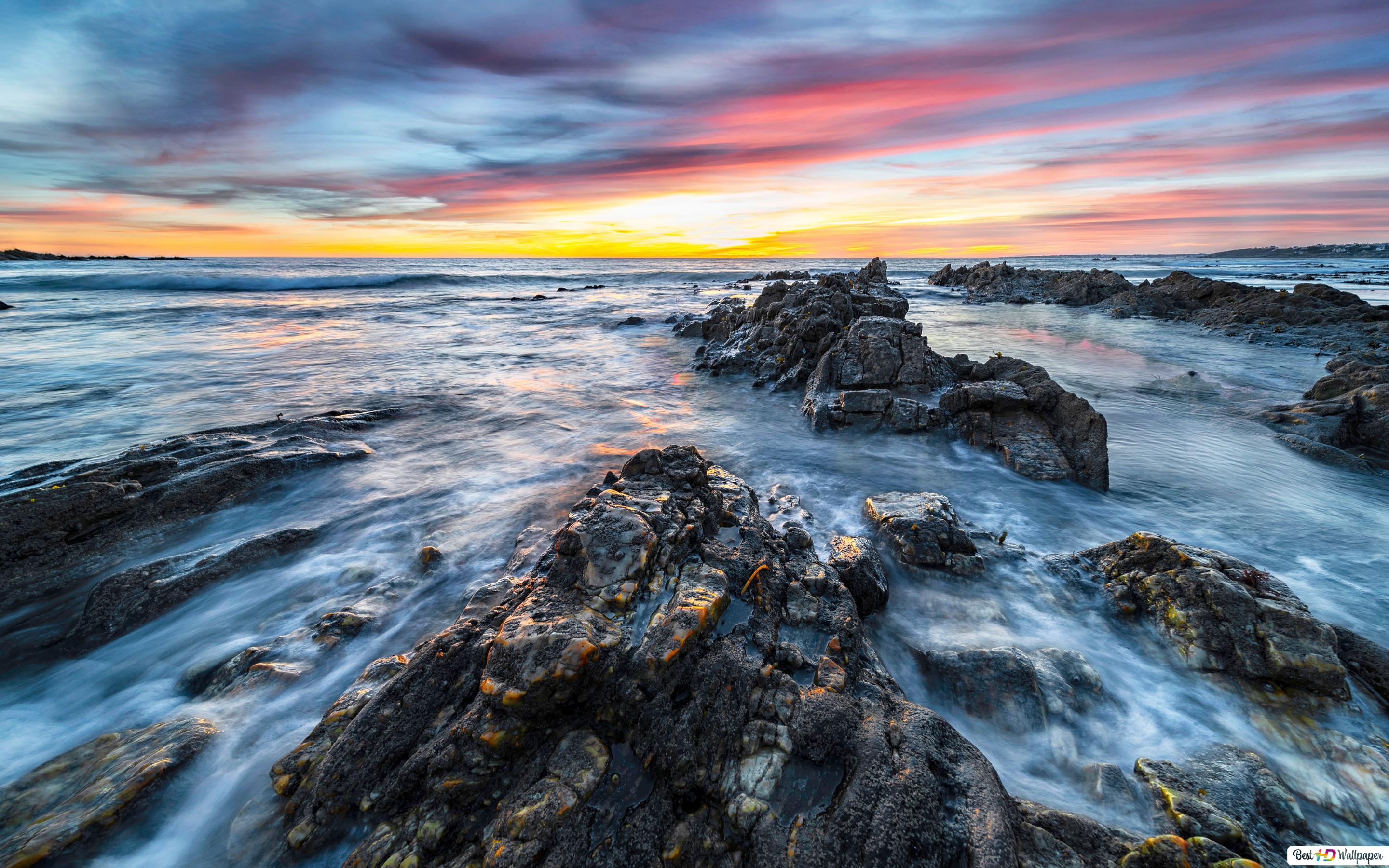 Beach Sunset Rainbow Wallpapers