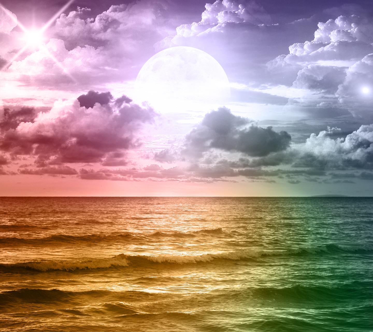 Beach Sunset Rainbow Wallpapers