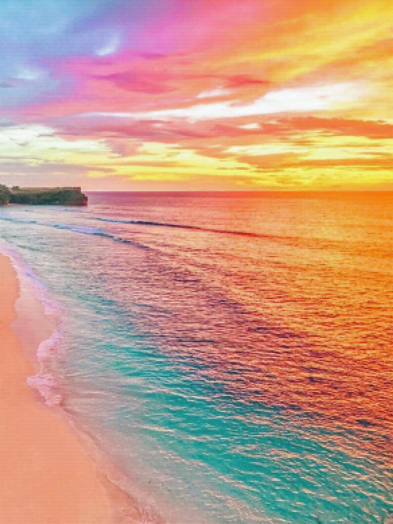 Beach Sunset Rainbow Wallpapers
