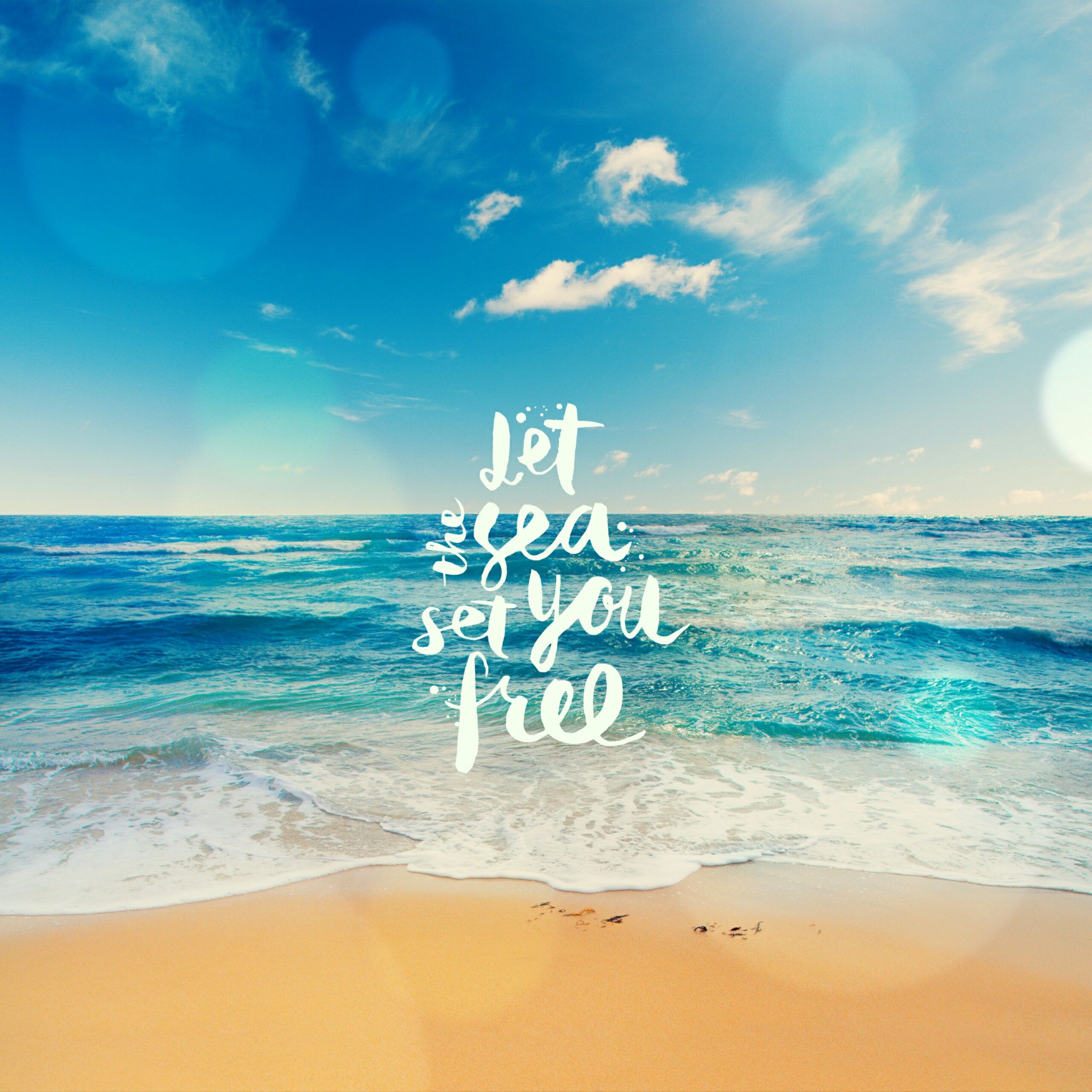 Beach Themed Quotes Wallpapers