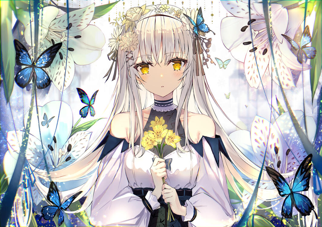 Beautiful Anime Flower Wallpapers