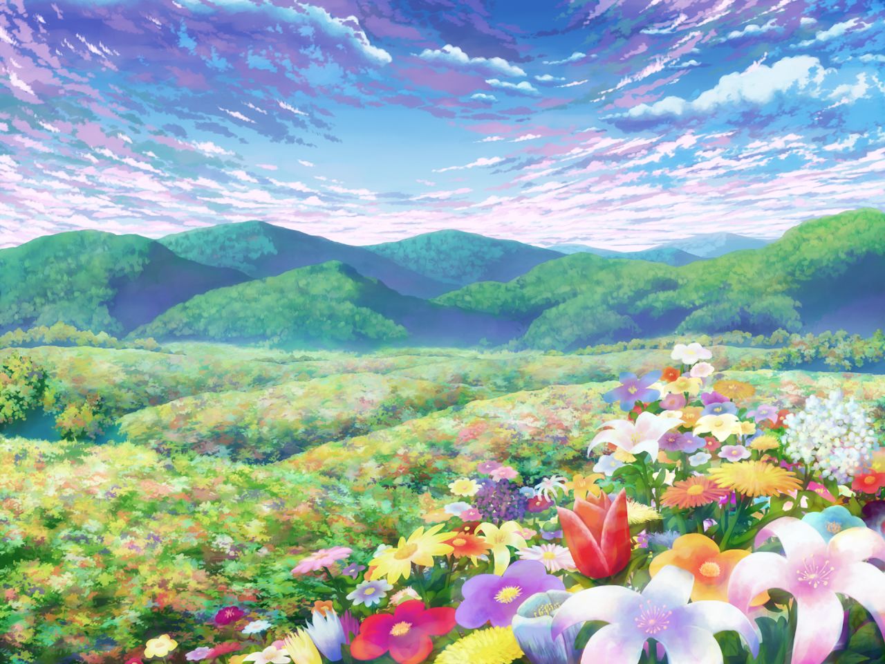 Beautiful Anime Flower Wallpapers