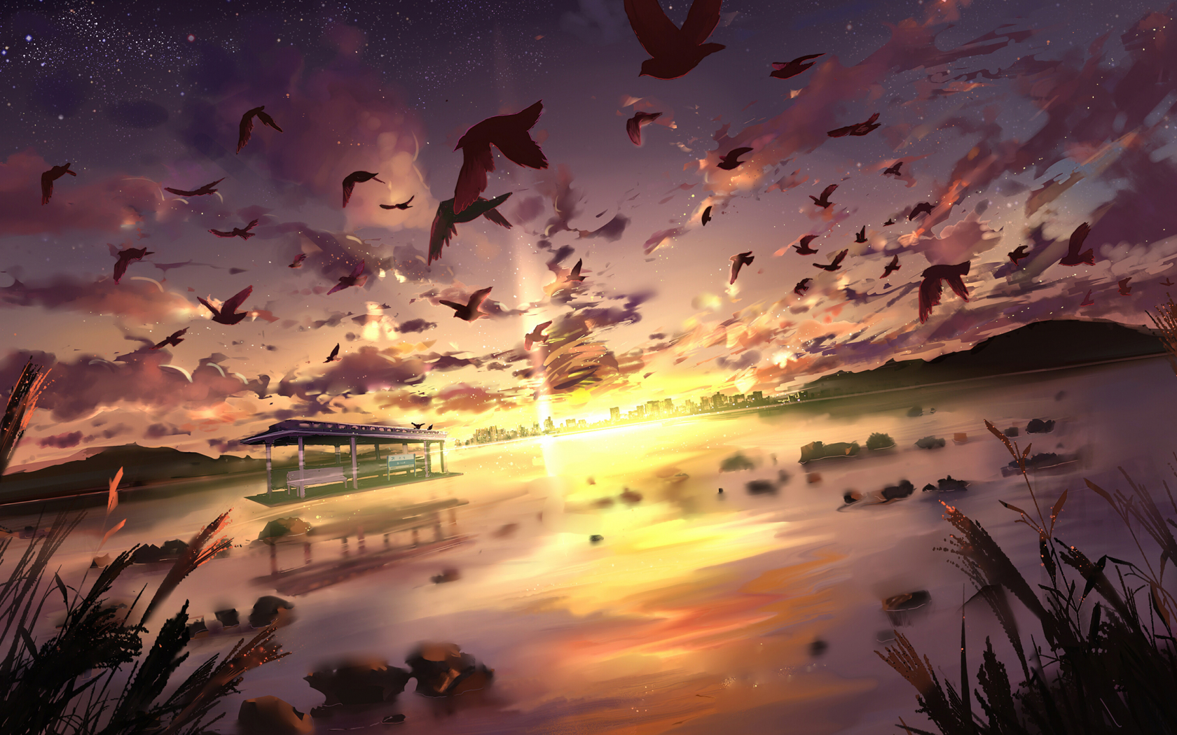 Beautiful Anime Landscapes Wallpapers