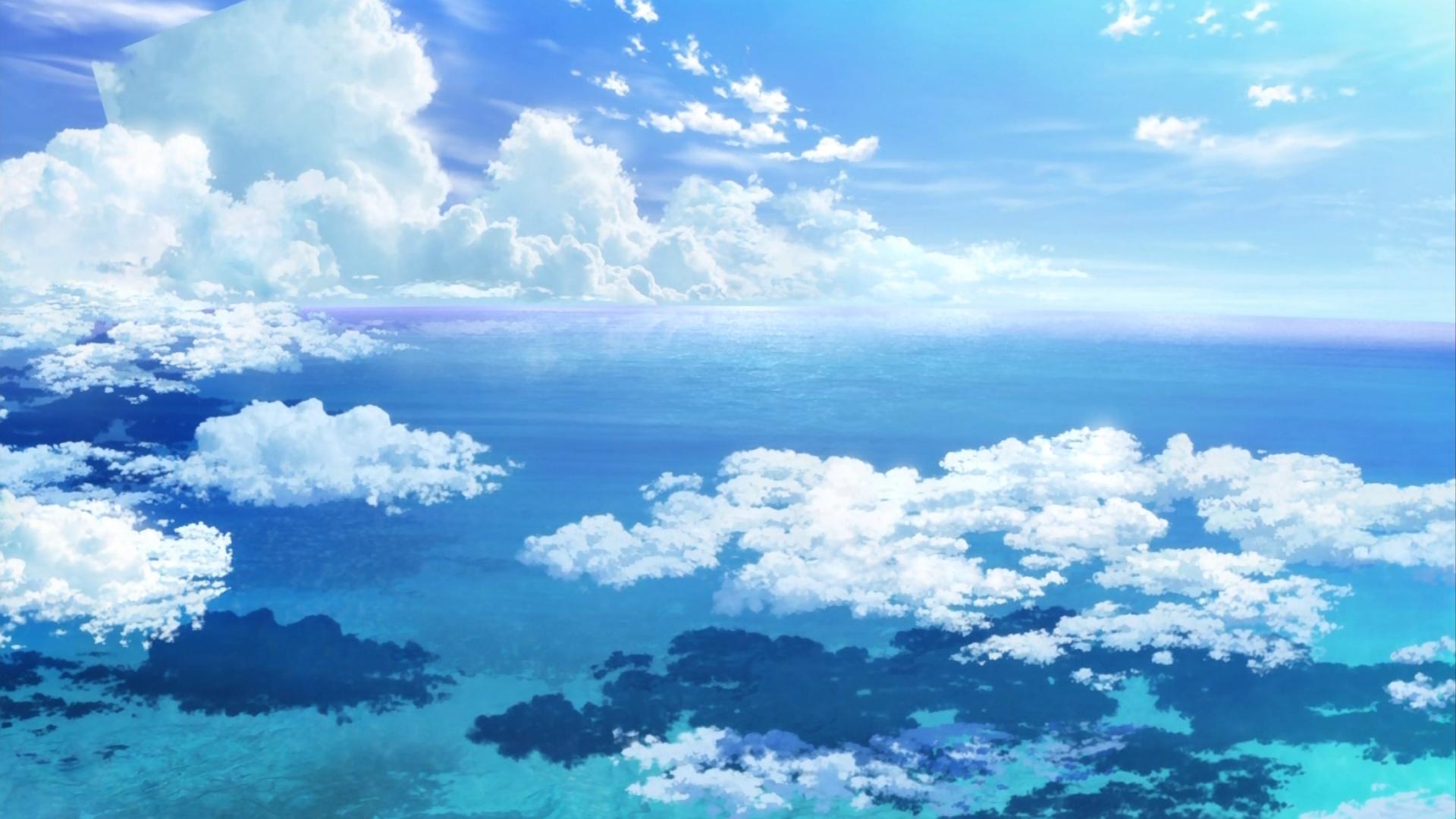 Beautiful Cloudy Sky Anime Wallpapers Wallpapers