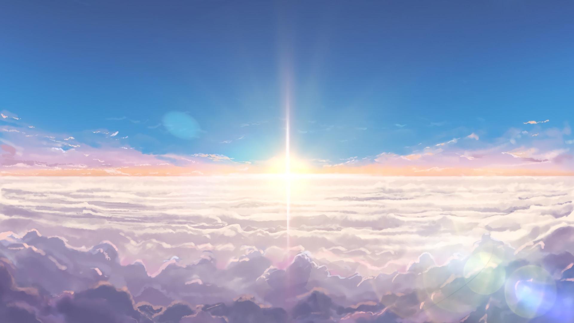 Beautiful Cloudy Sky Anime Wallpapers Wallpapers