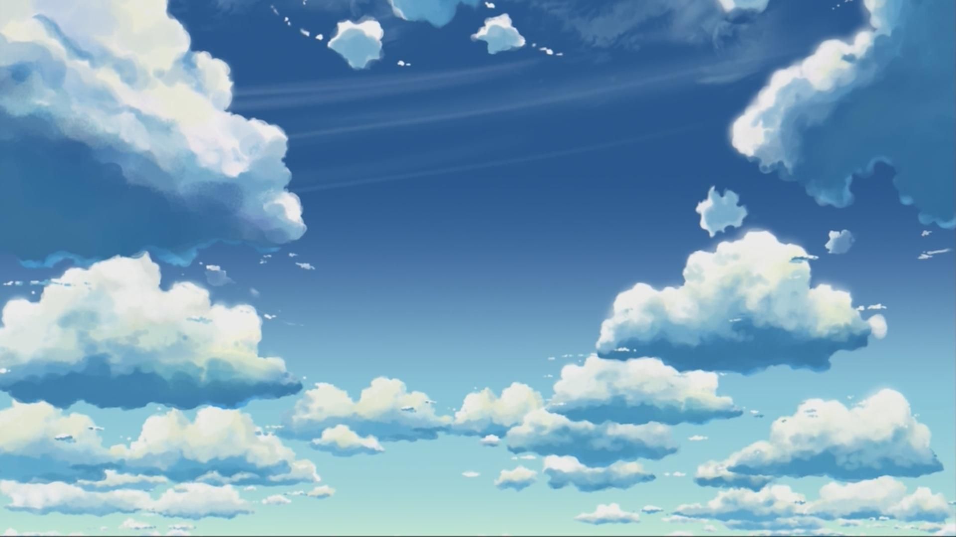 Beautiful Cloudy Sky Anime Wallpapers Wallpapers