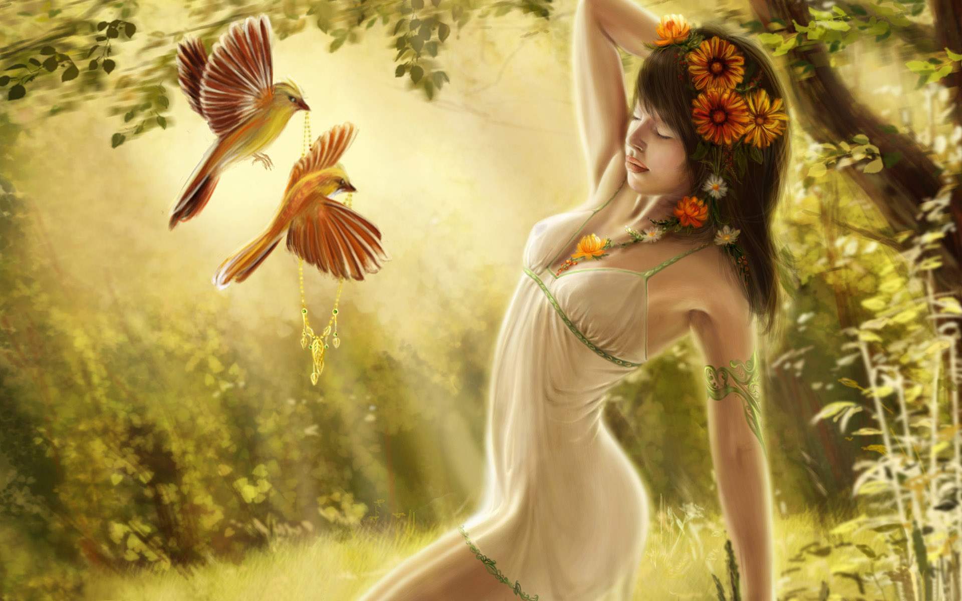 Beautiful Girl Fantasy Art
 Wallpapers