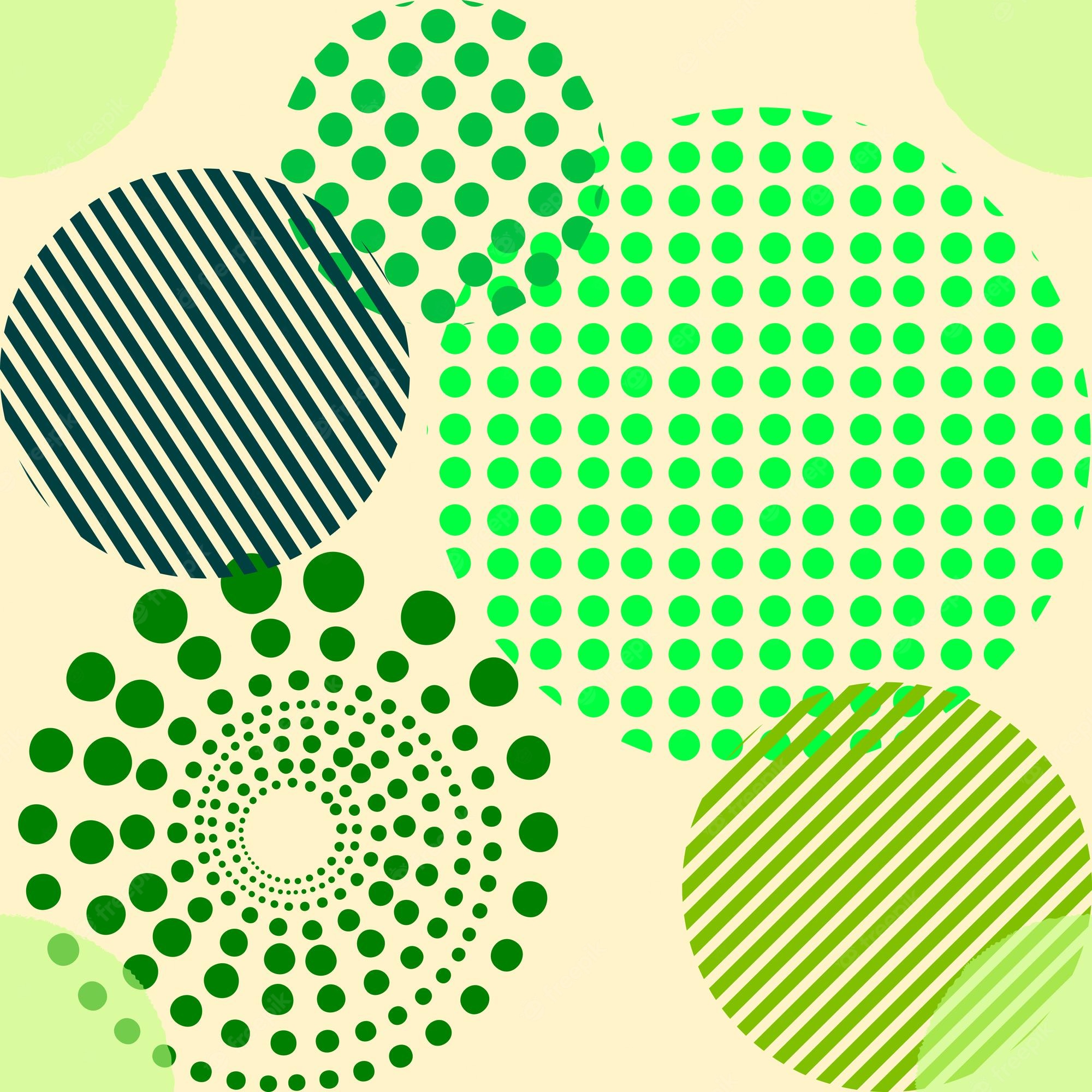 Beautiful Green Circular Pattern Wallpapers