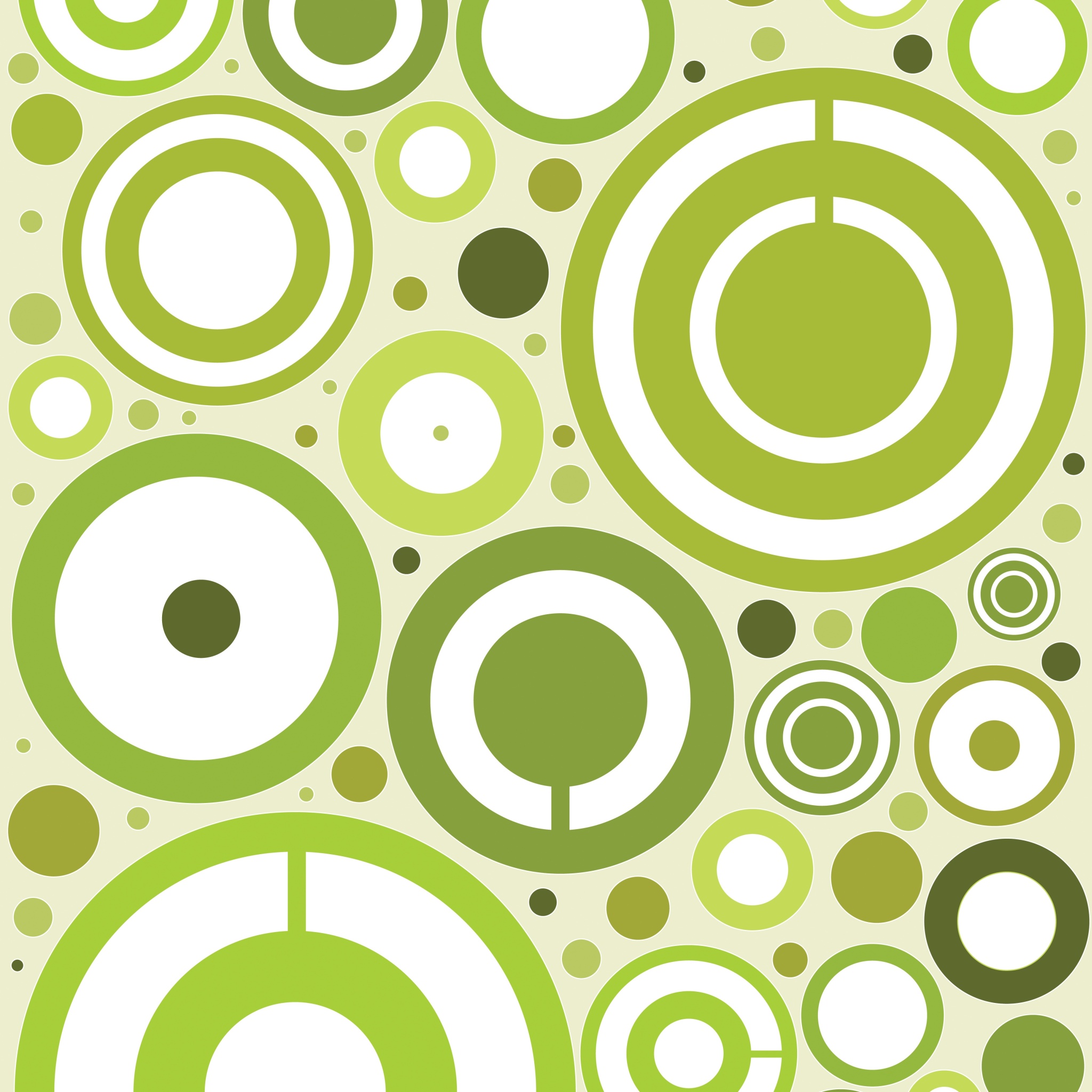 Beautiful Green Circular Pattern Wallpapers