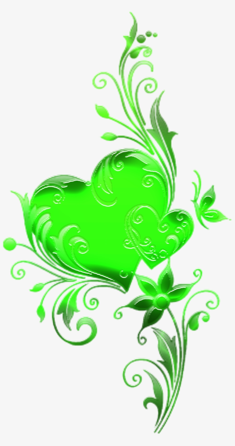 Beautiful Green Heart Wallpapers