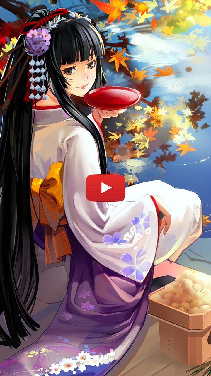 Beautiful Kimono Anime Girl Wallpapers