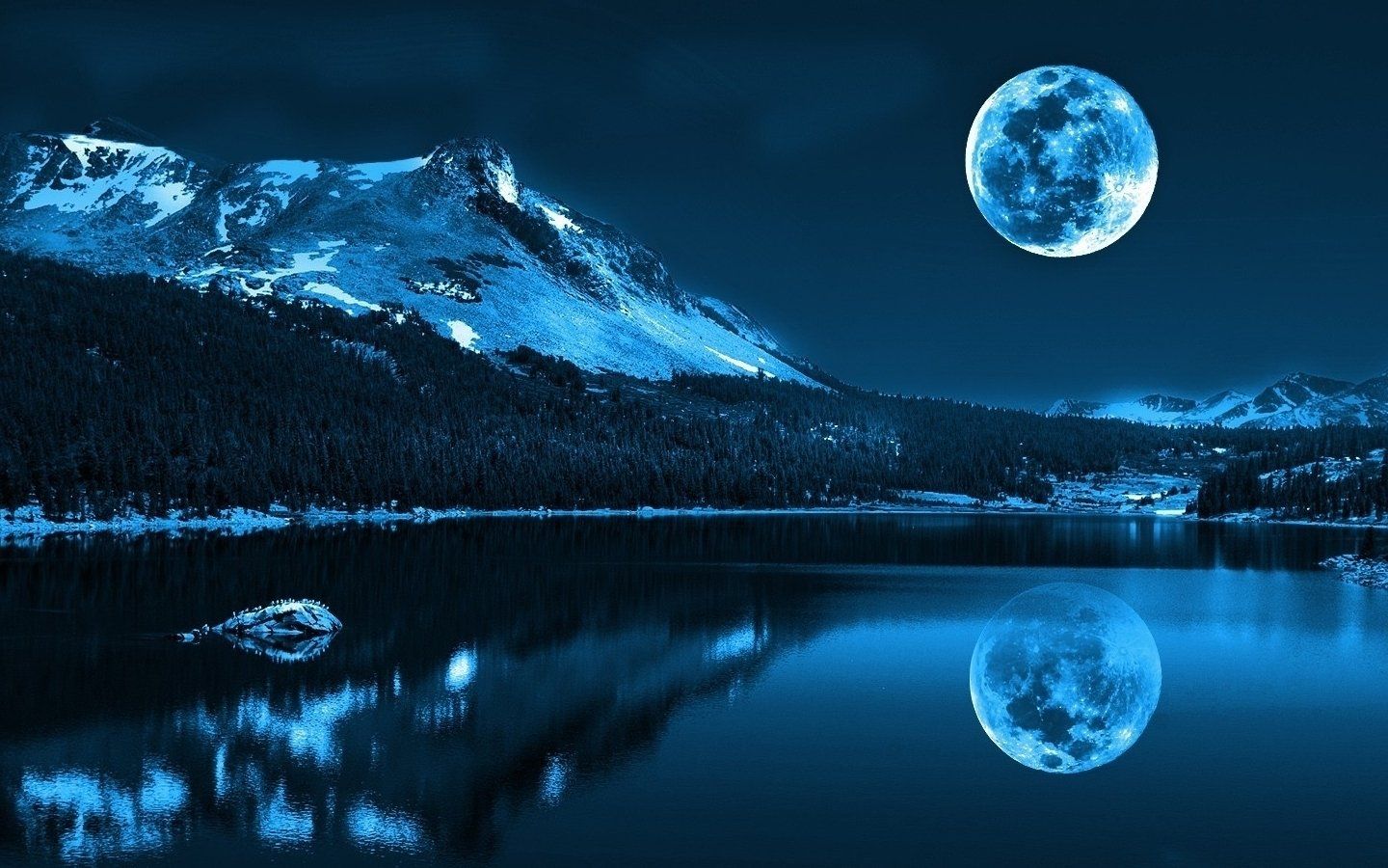 Beautiful Landscape Night Digital Wallpapers