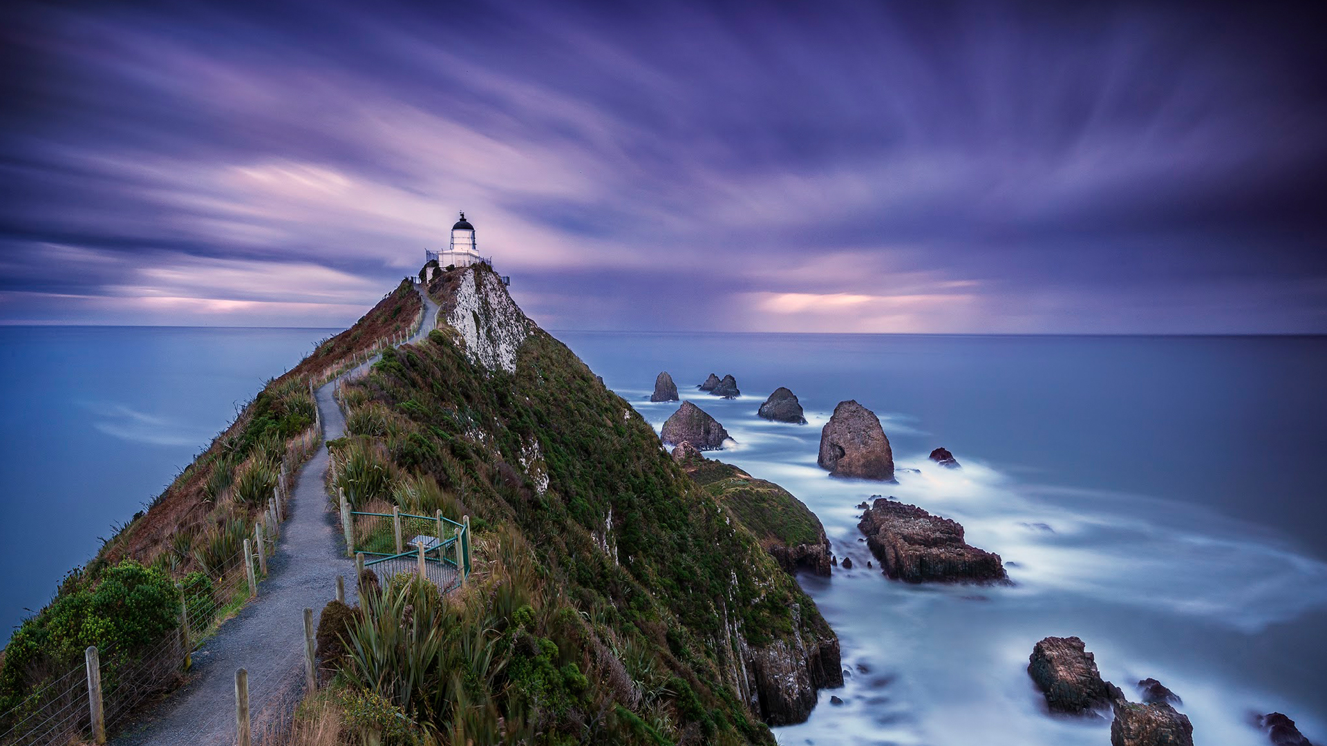 Beautiful Lighthouse With Rock Bridge Wallpapers