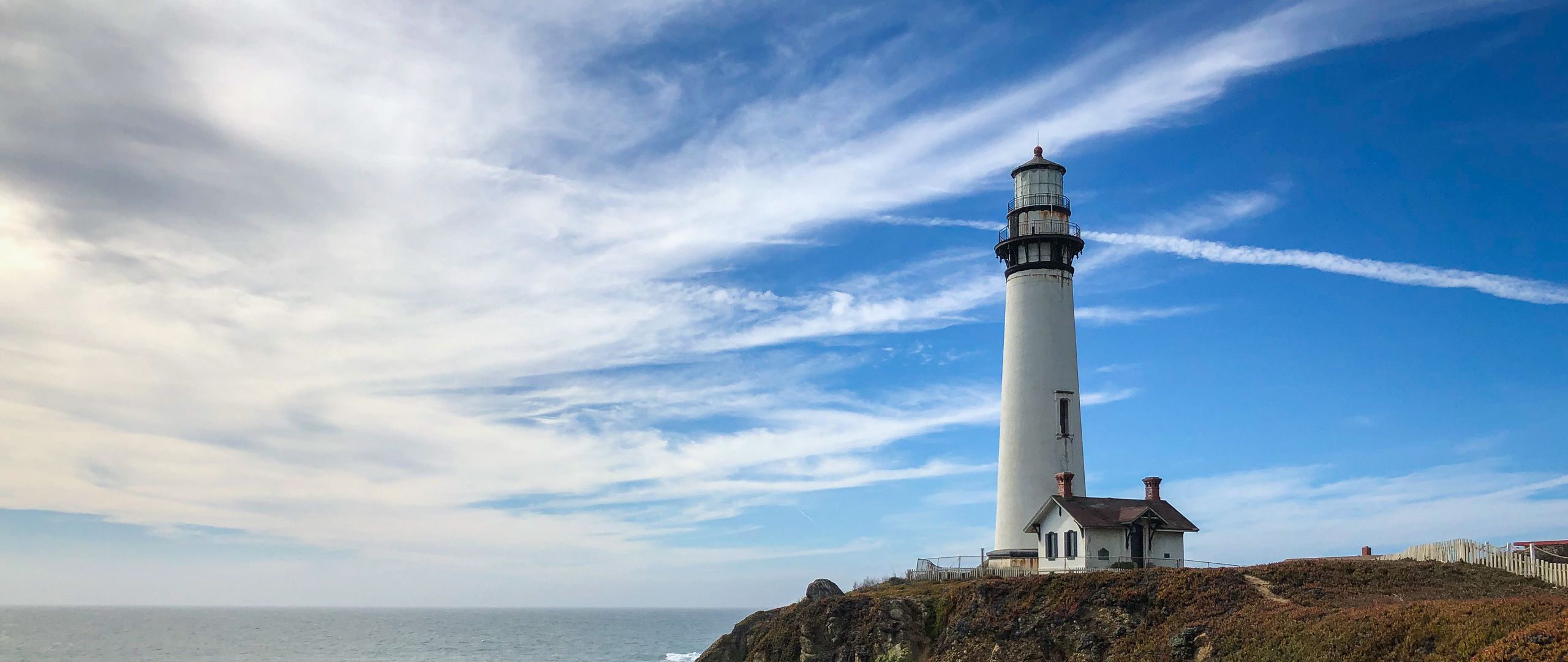 Beautiful Lighthouse With Rock Bridge Wallpapers