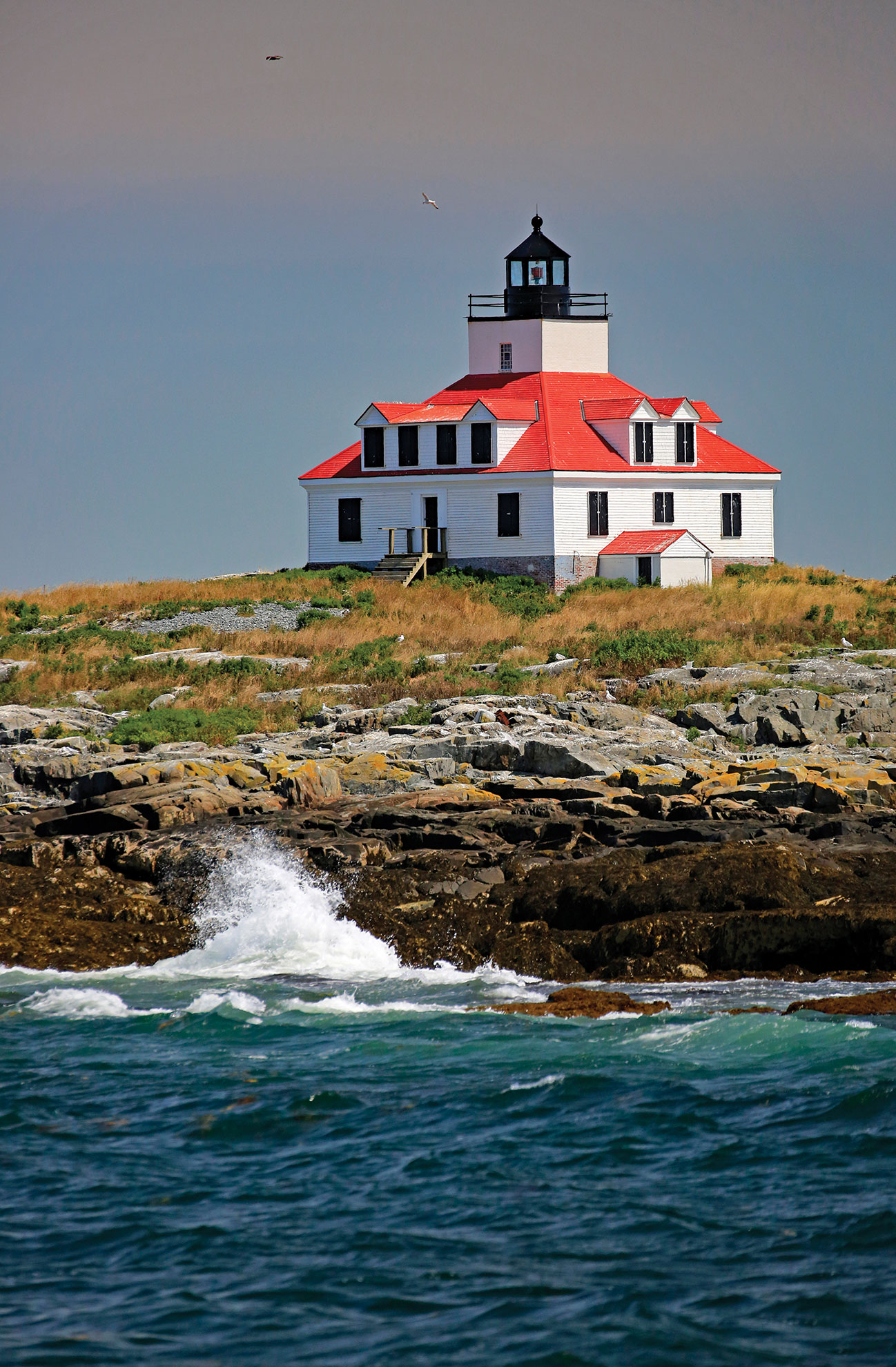 Beautiful Lighthouse With Rock Bridge Wallpapers