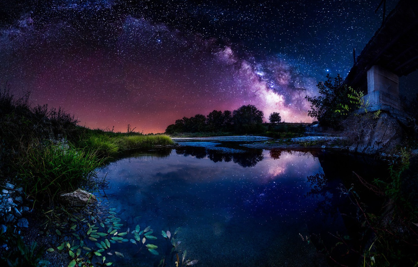 Beautiful Milky Way Night Wallpapers