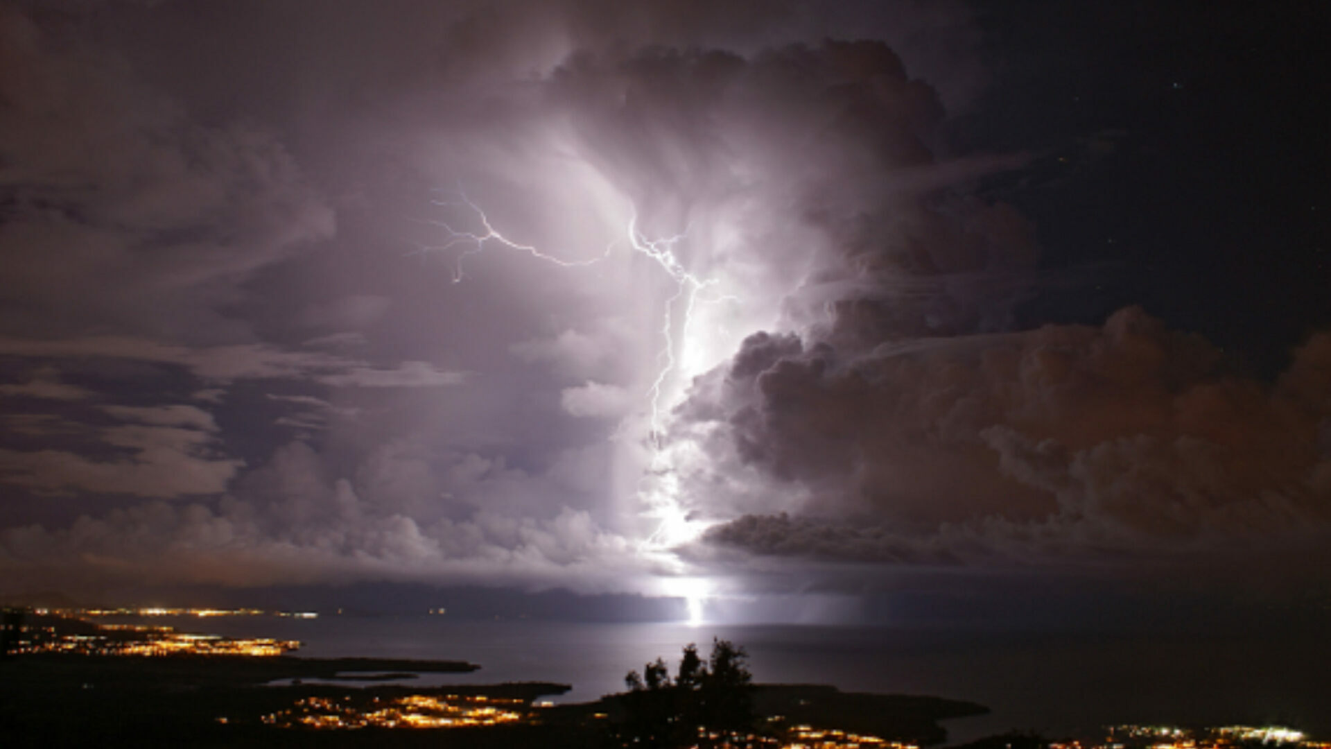 Beautiful Nature Thunderstorm Colorful Forest Wallpapers