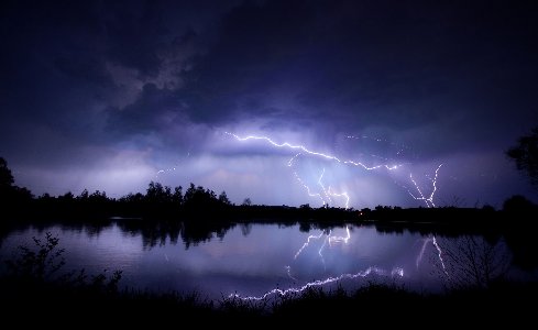 Beautiful Nature Thunderstorm Colorful Forest Wallpapers