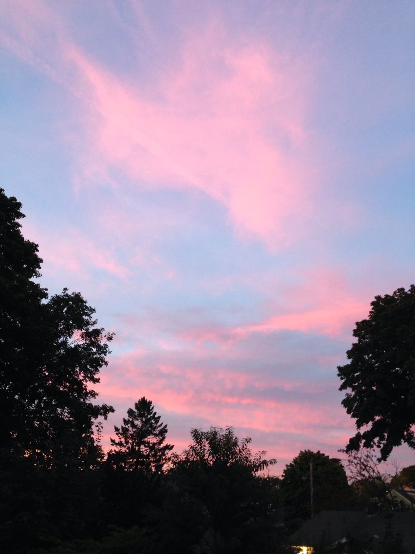 Beautiful Pink Sunset Evening Wallpapers
