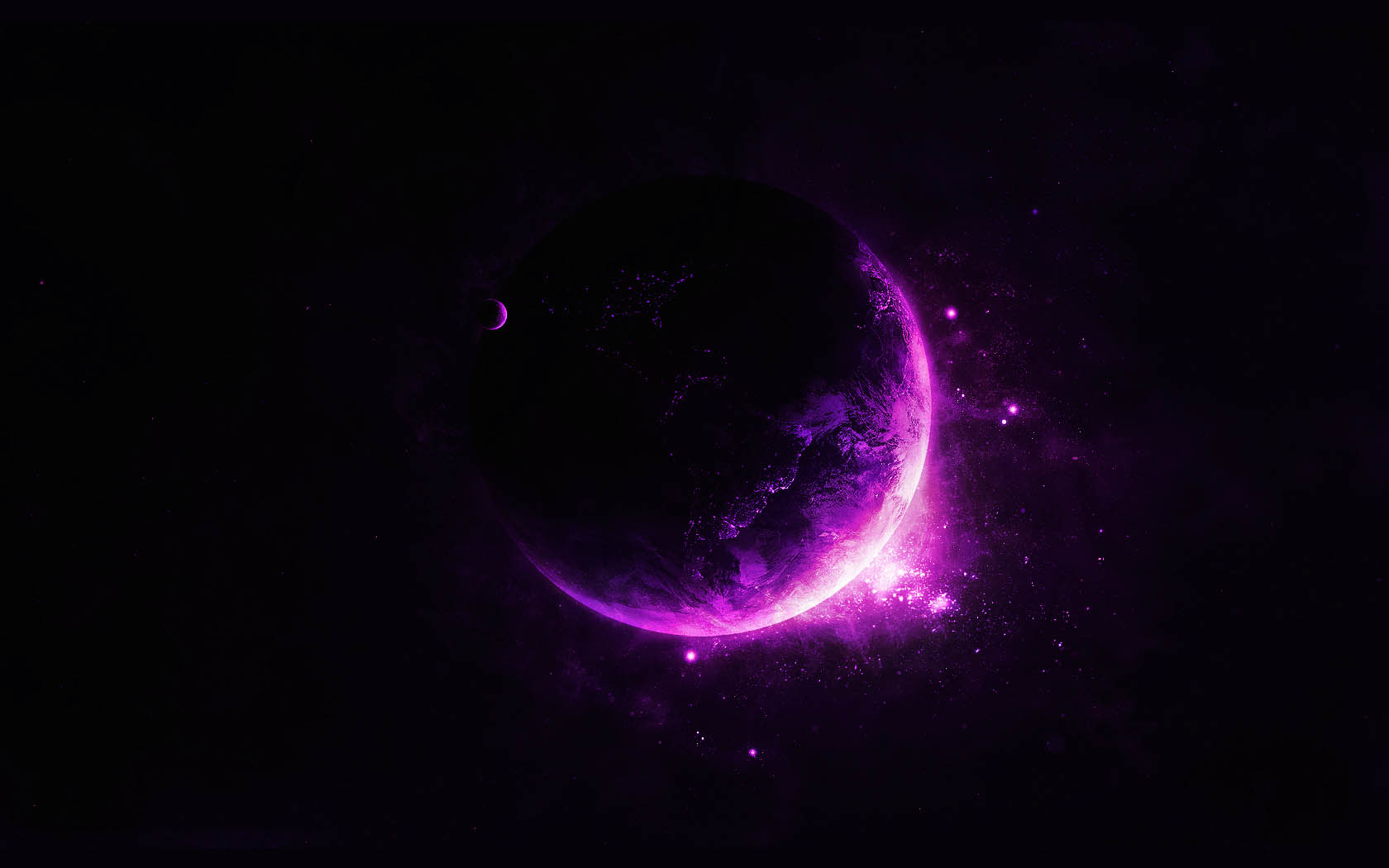 Beautiful Purple Moon Wallpapers