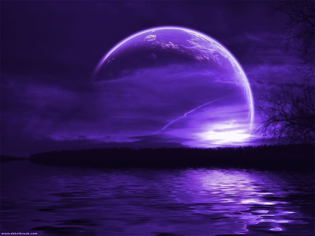 Beautiful Purple Moon Wallpapers