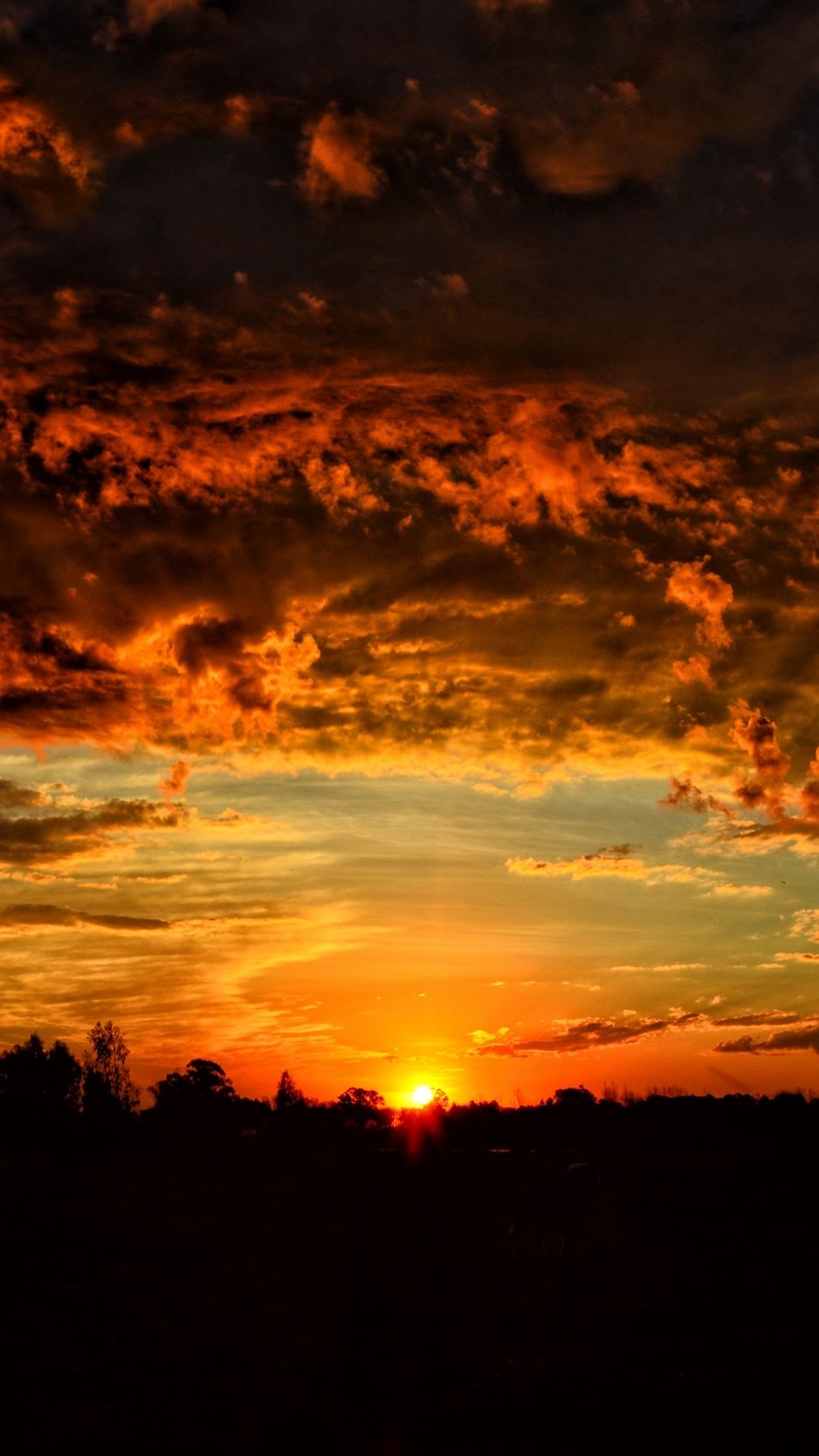 Beautiful Sunset And Orange Sky Wallpapers