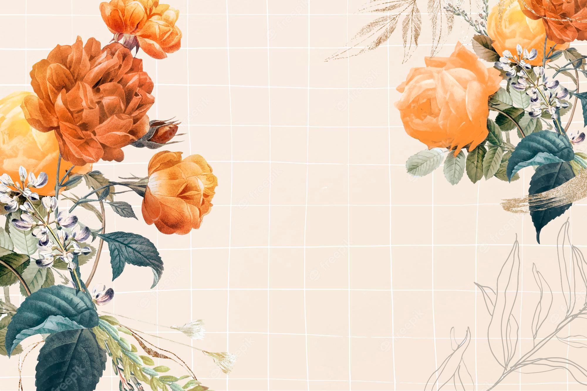 Beautiful Vintage Flower Wallpapers