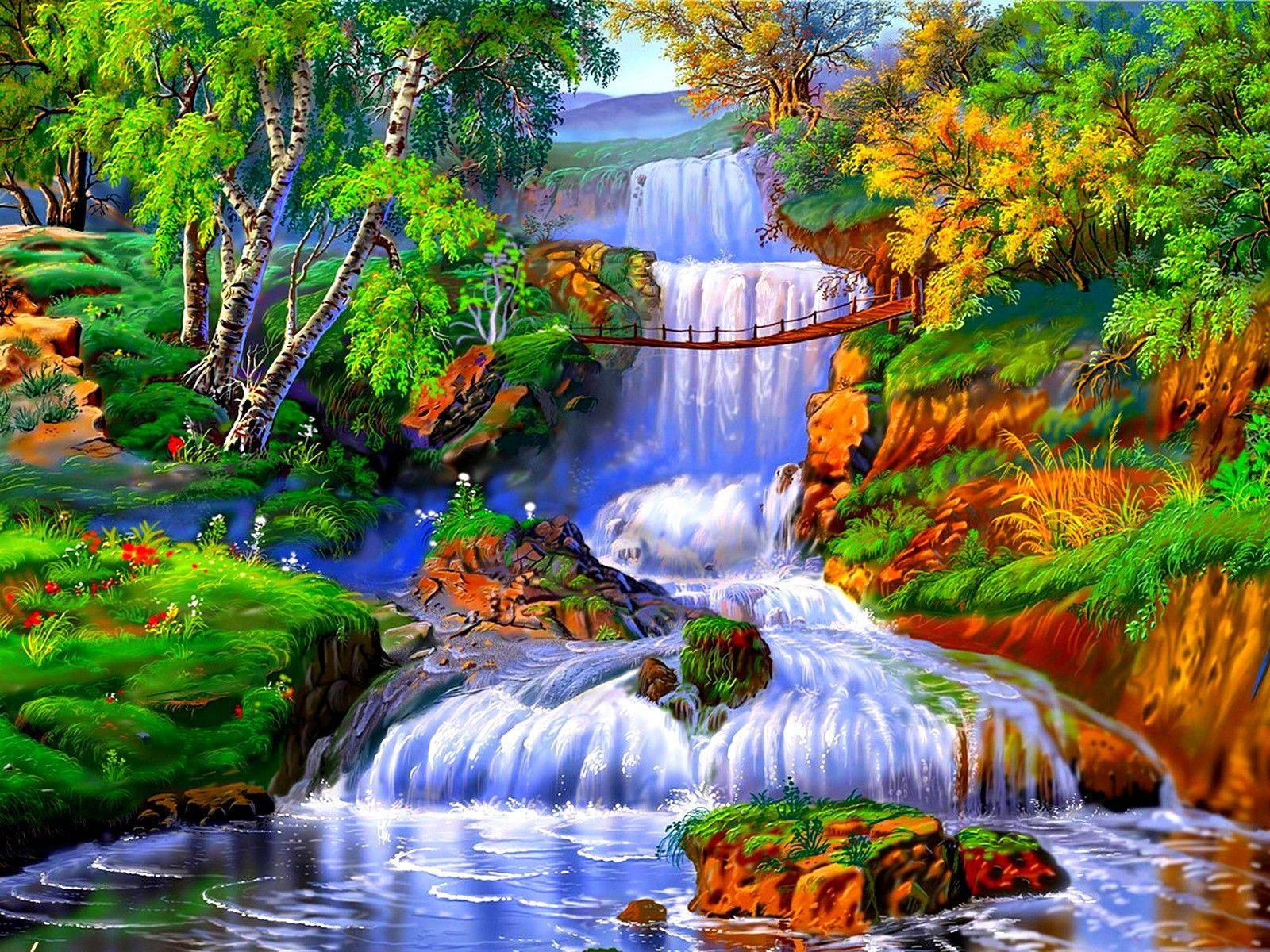 Beautiful Waterfall Backgrounds