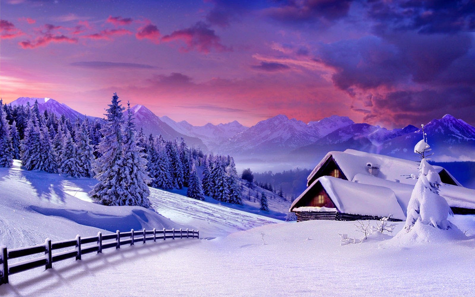 Beautiful Winter Scenes Wallpapers