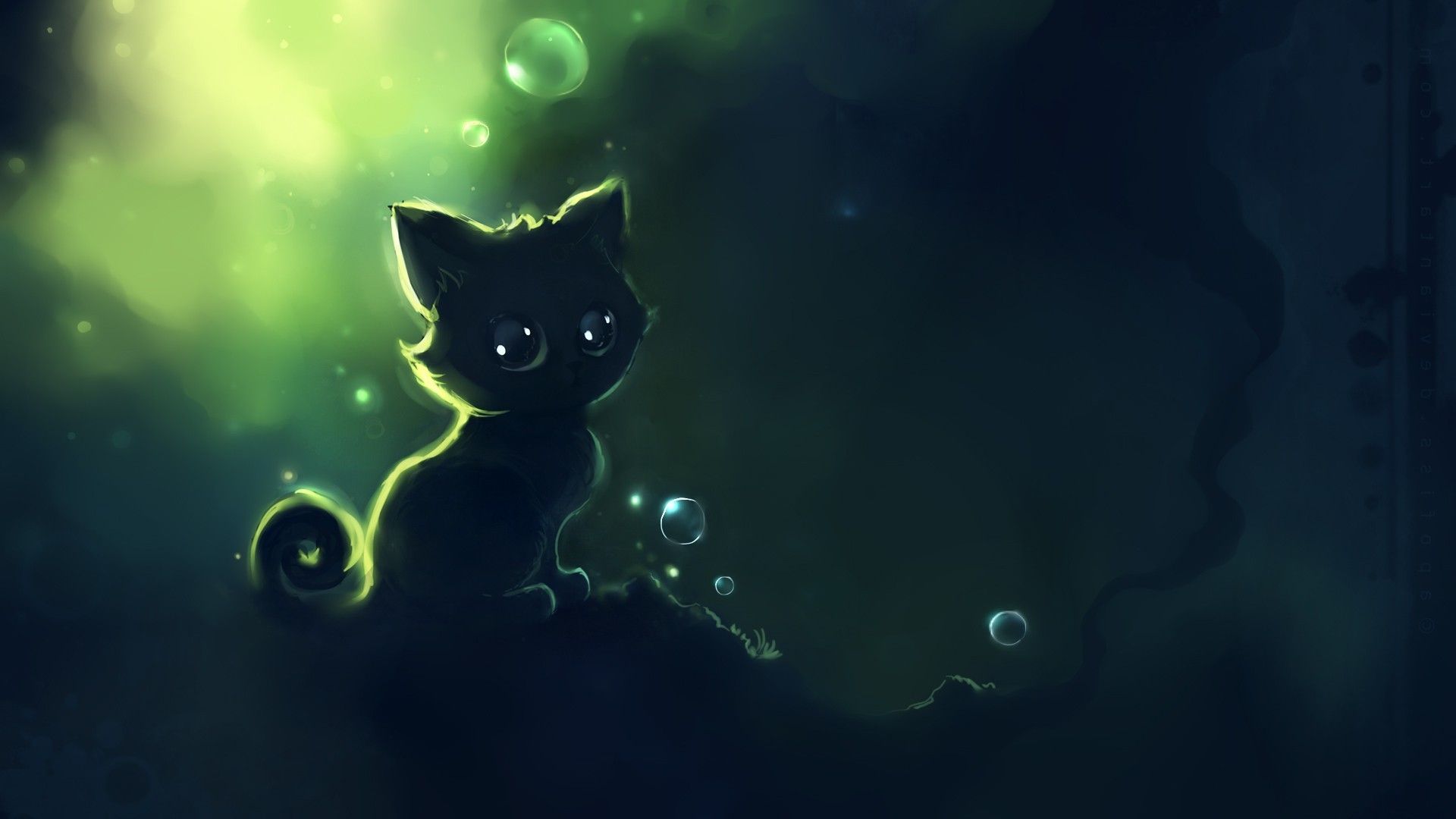 Beautiful Witch Cat Wallpapers