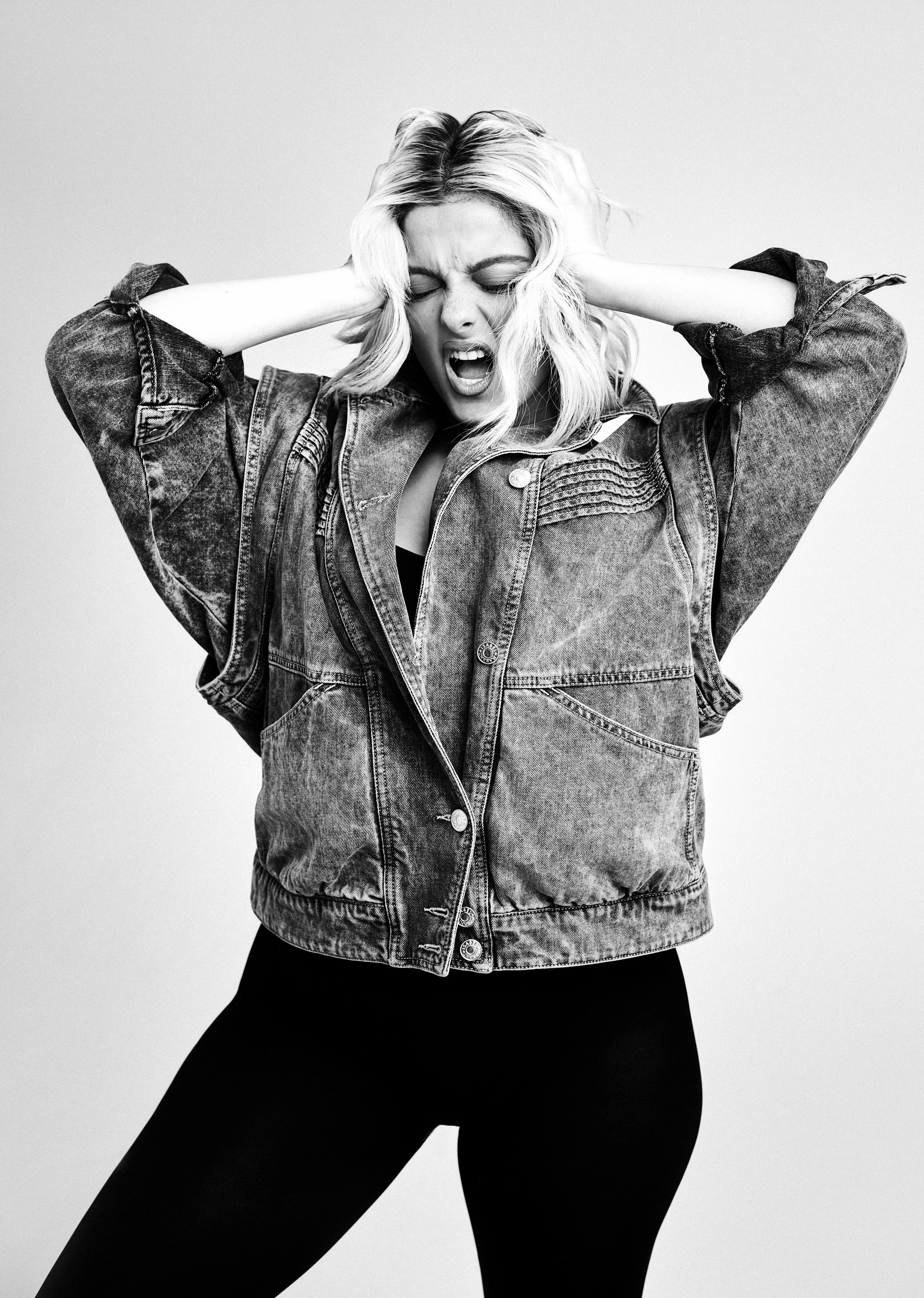 Bebe Rexha Black And White Wallpapers