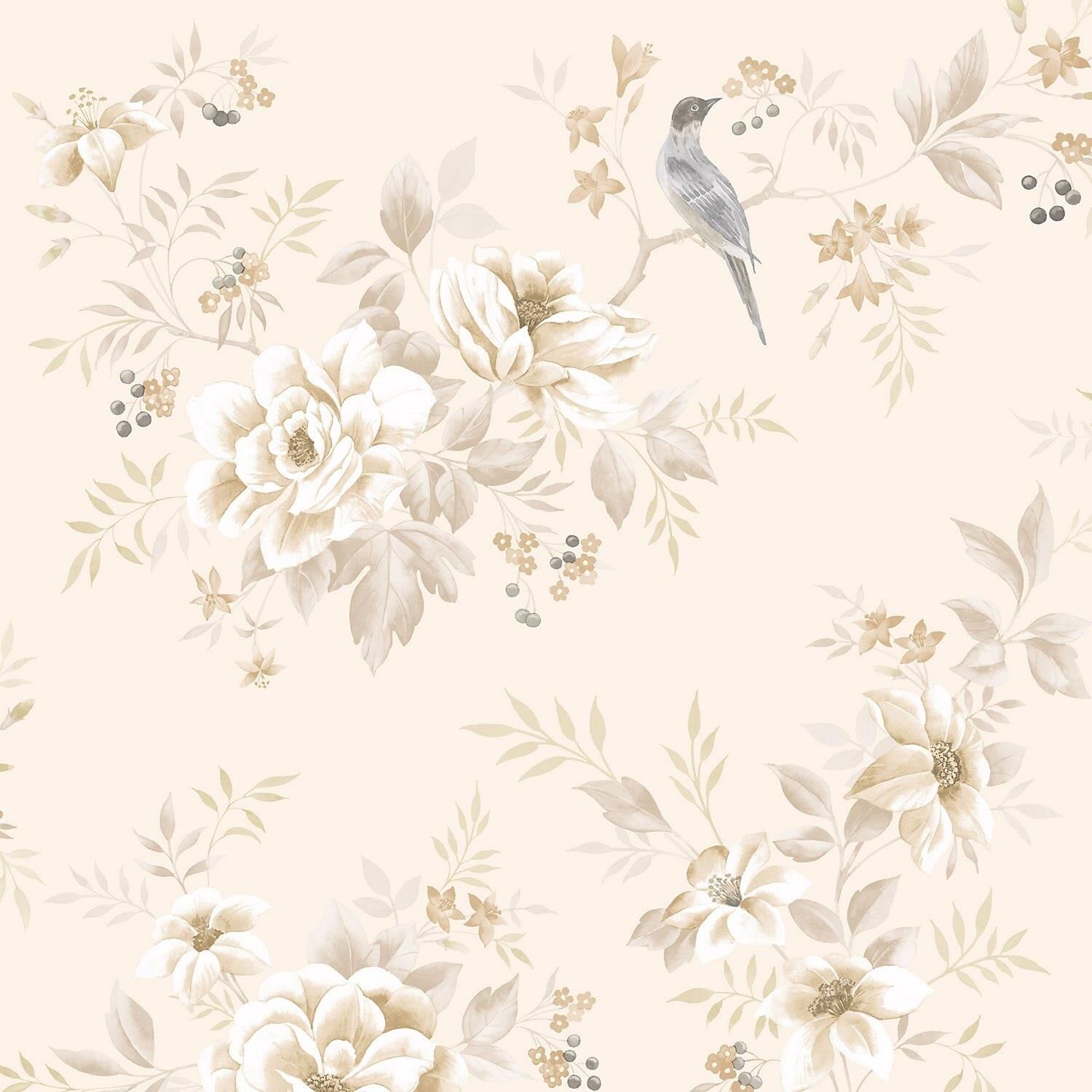 Beige Flowers Wallpapers