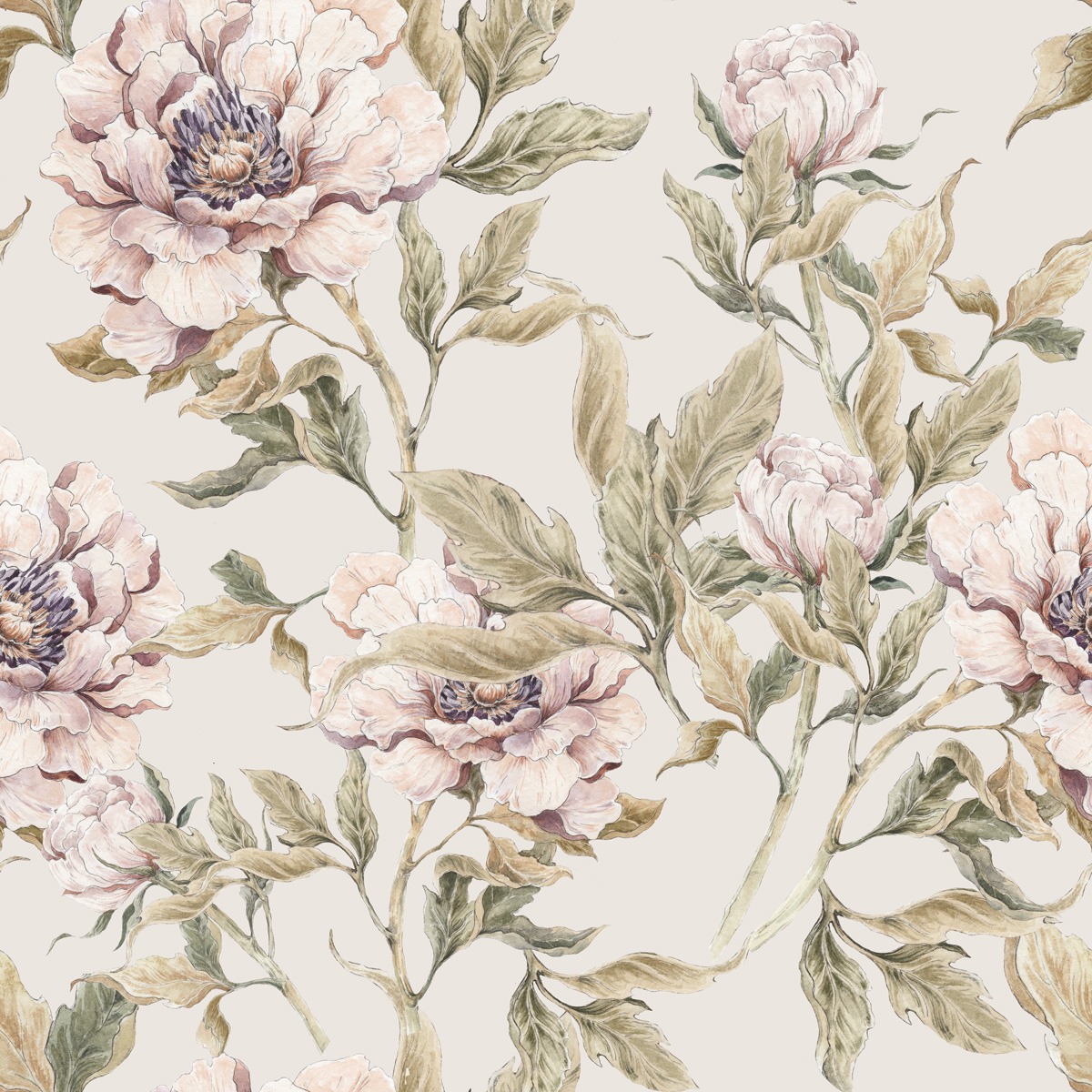 Beige Flowers Wallpapers