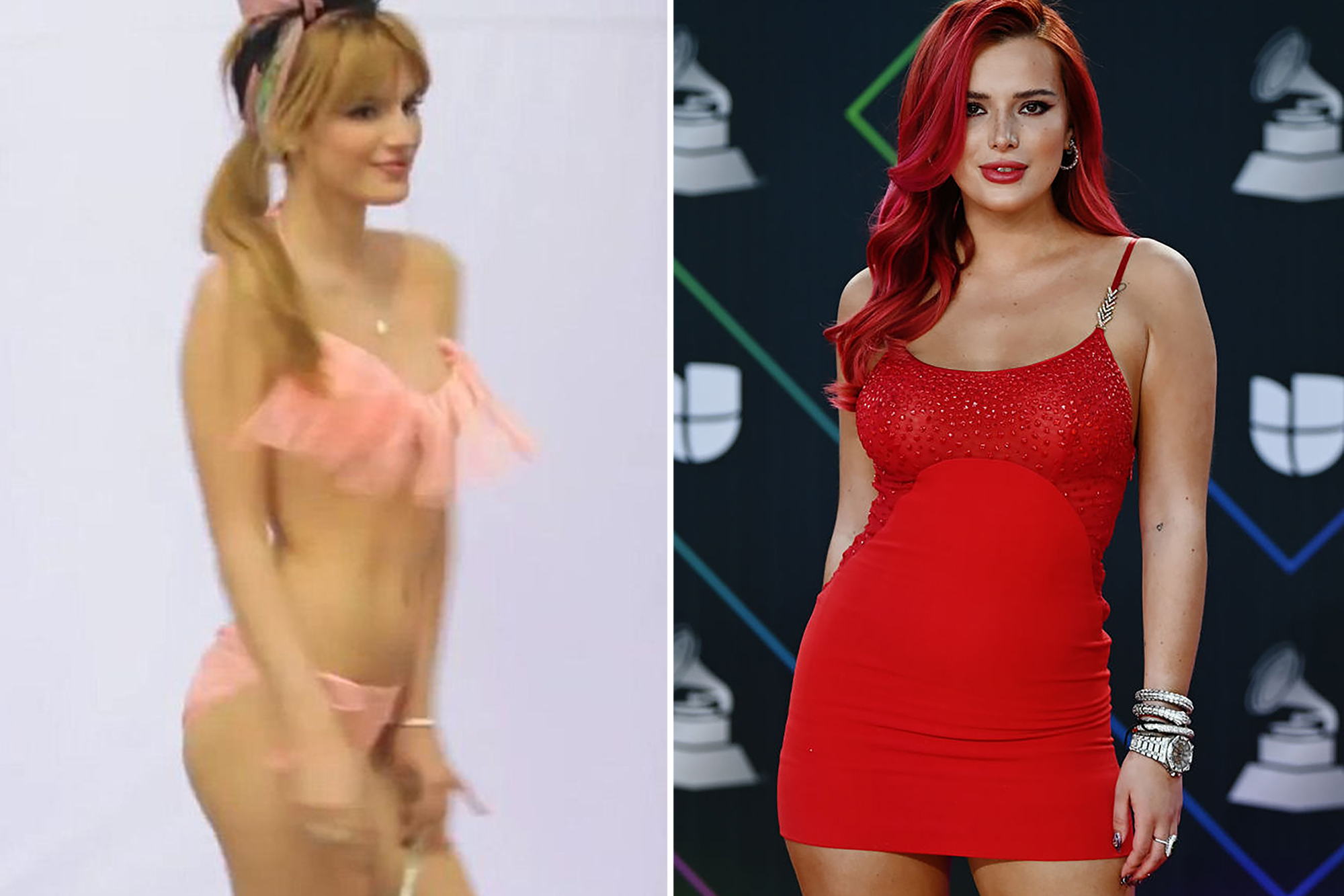 Bella Thorne Sexy In Red Wallpapers