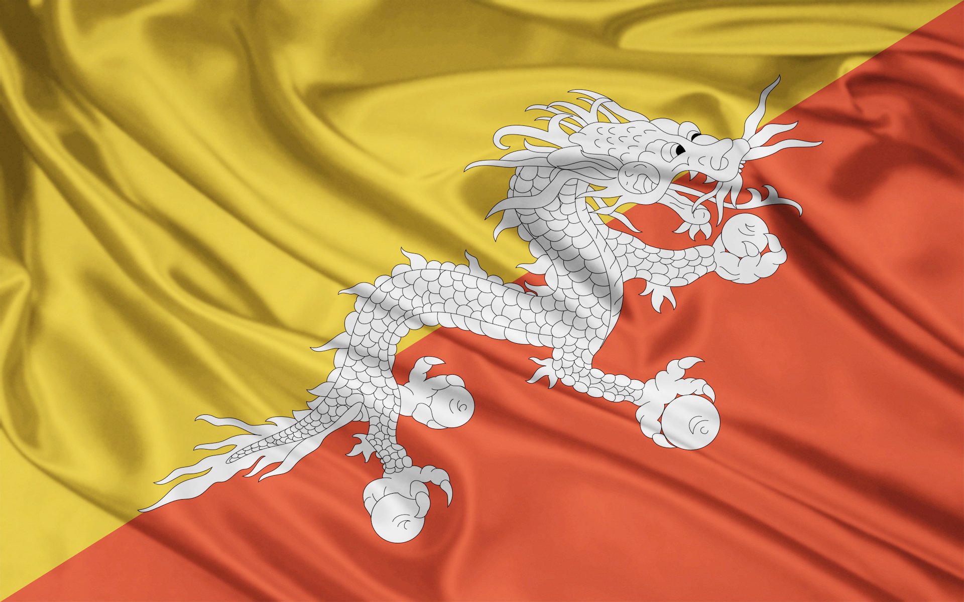 Bhutan Flag Wallpapers