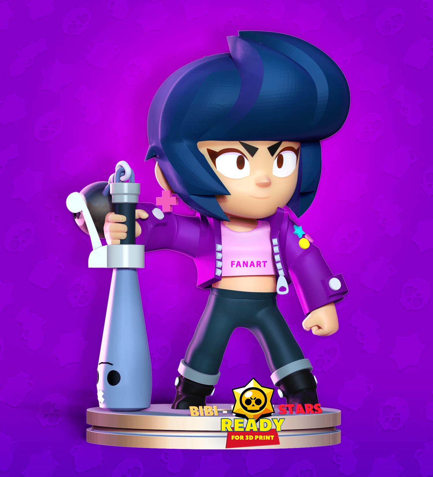 Bibi Brawl Stars Fanart Wallpapers