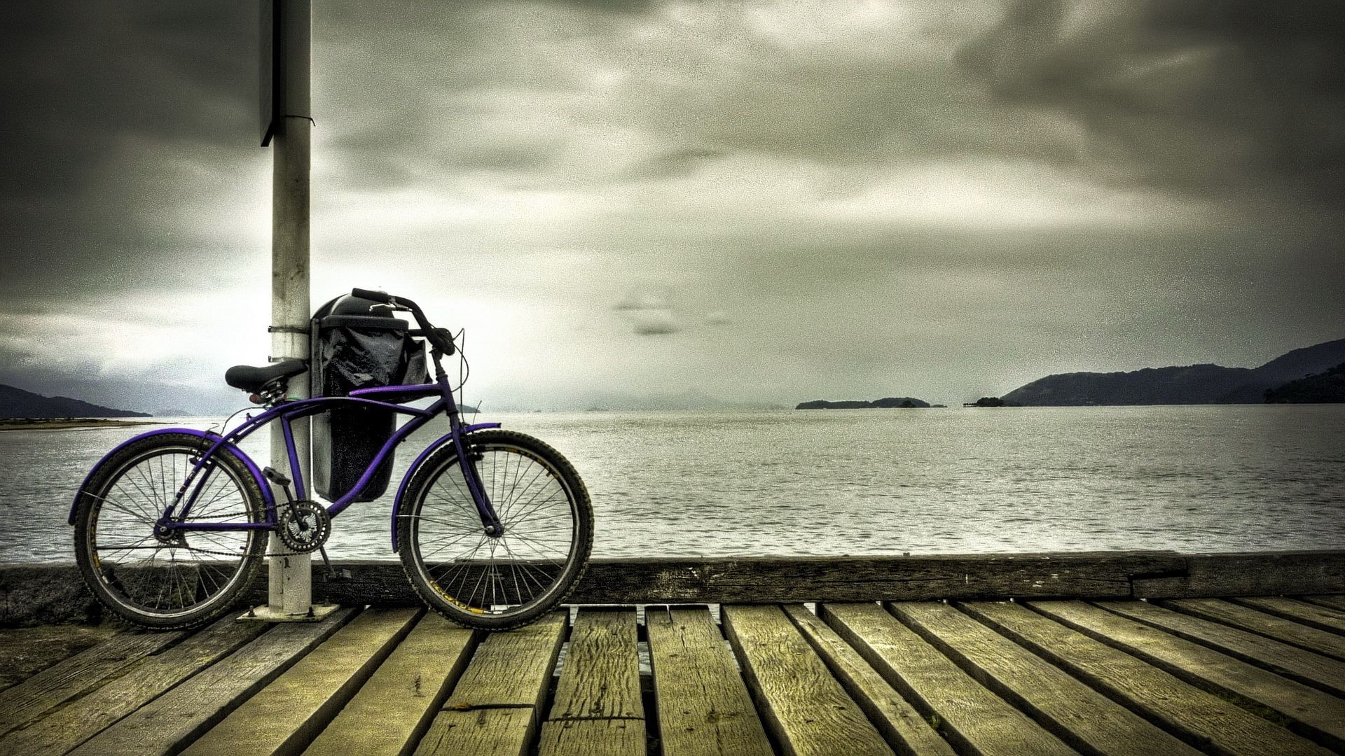 Bicycle Alone Ride Hd Landscape Wallpapers