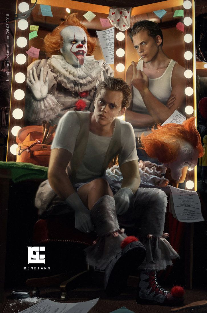 Bill Skarsgard As Pennywise In Movie It Wallpapers