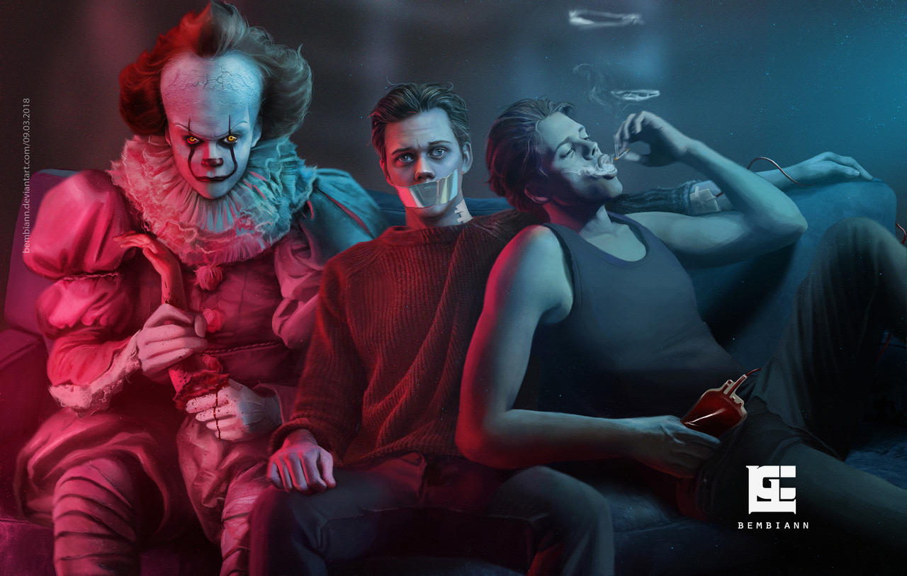 Bill Skarsgard As Pennywise In Movie It Wallpapers