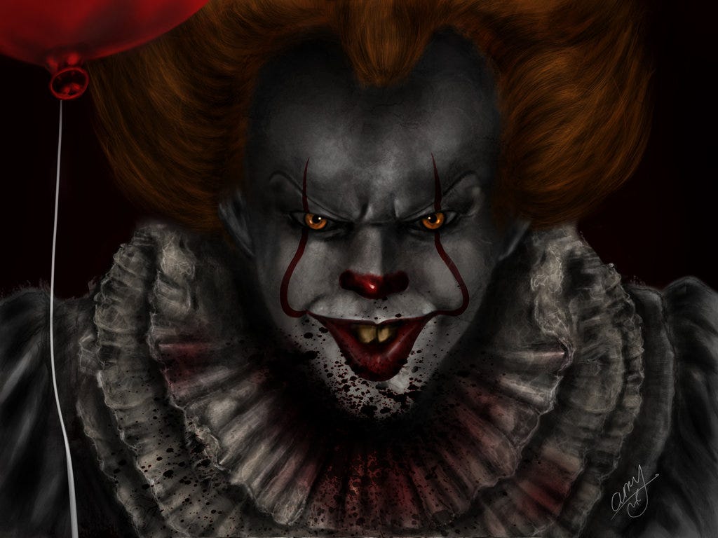 Bill Skarsgard As Pennywise In Movie It Wallpapers