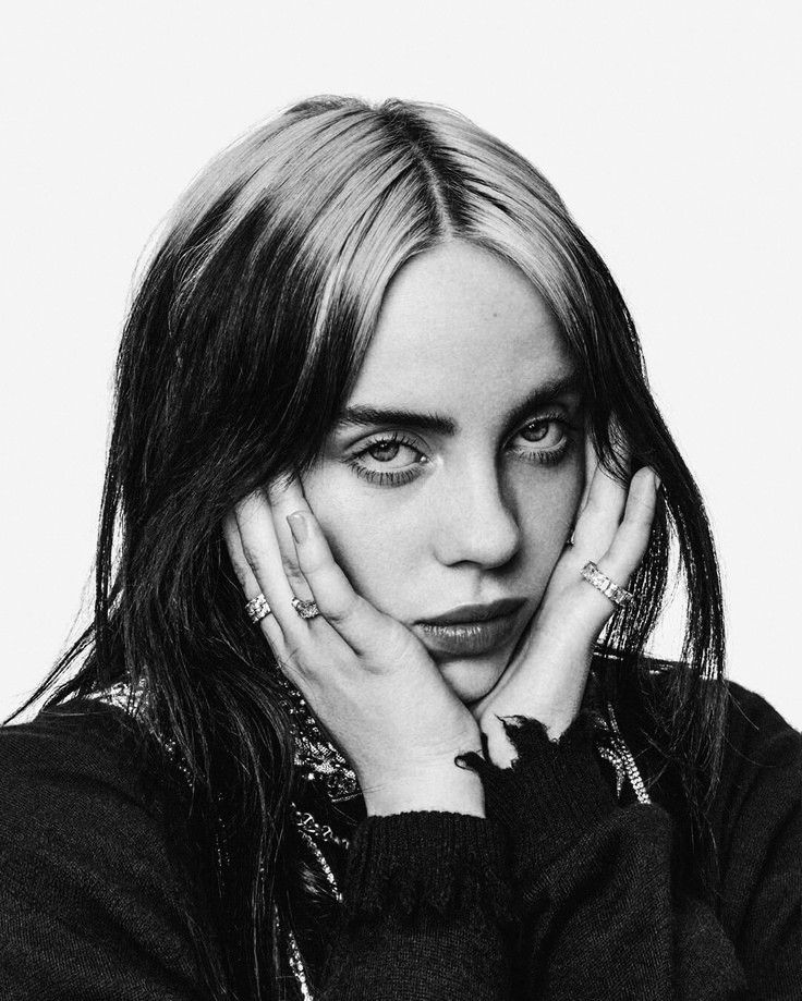 Billie Eilish Black and White 2020 Wallpapers