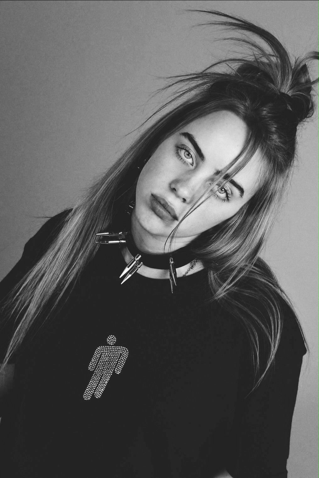 Billie Eilish Black And White Photo Wallpapers