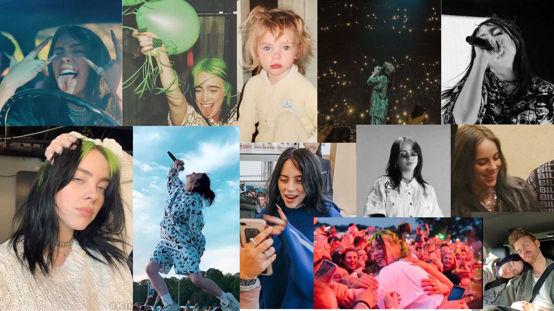 Billie Eilish Collage Wallpapers